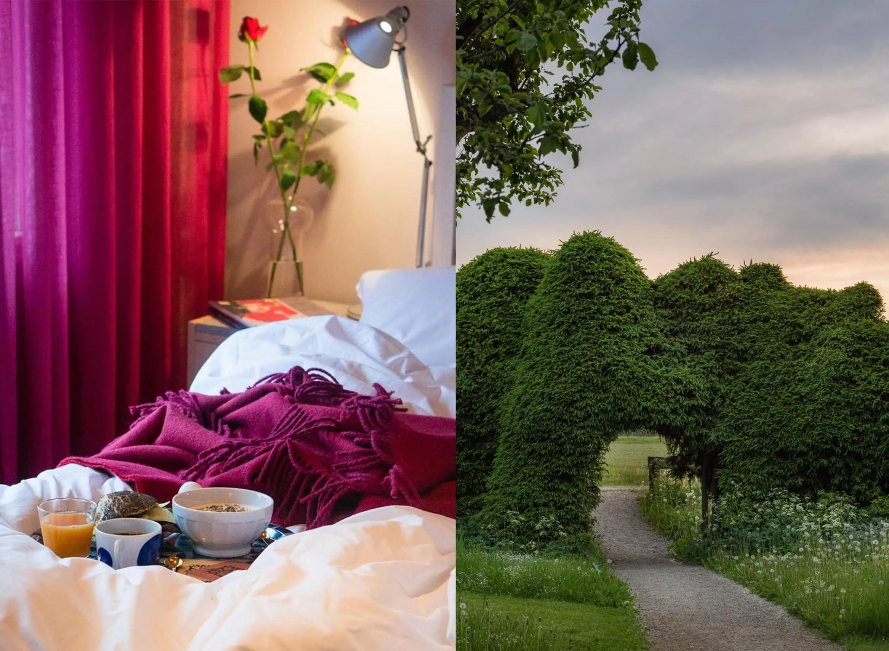 Natural landscape, Bed in Ytterjärna Hotell & Konferens