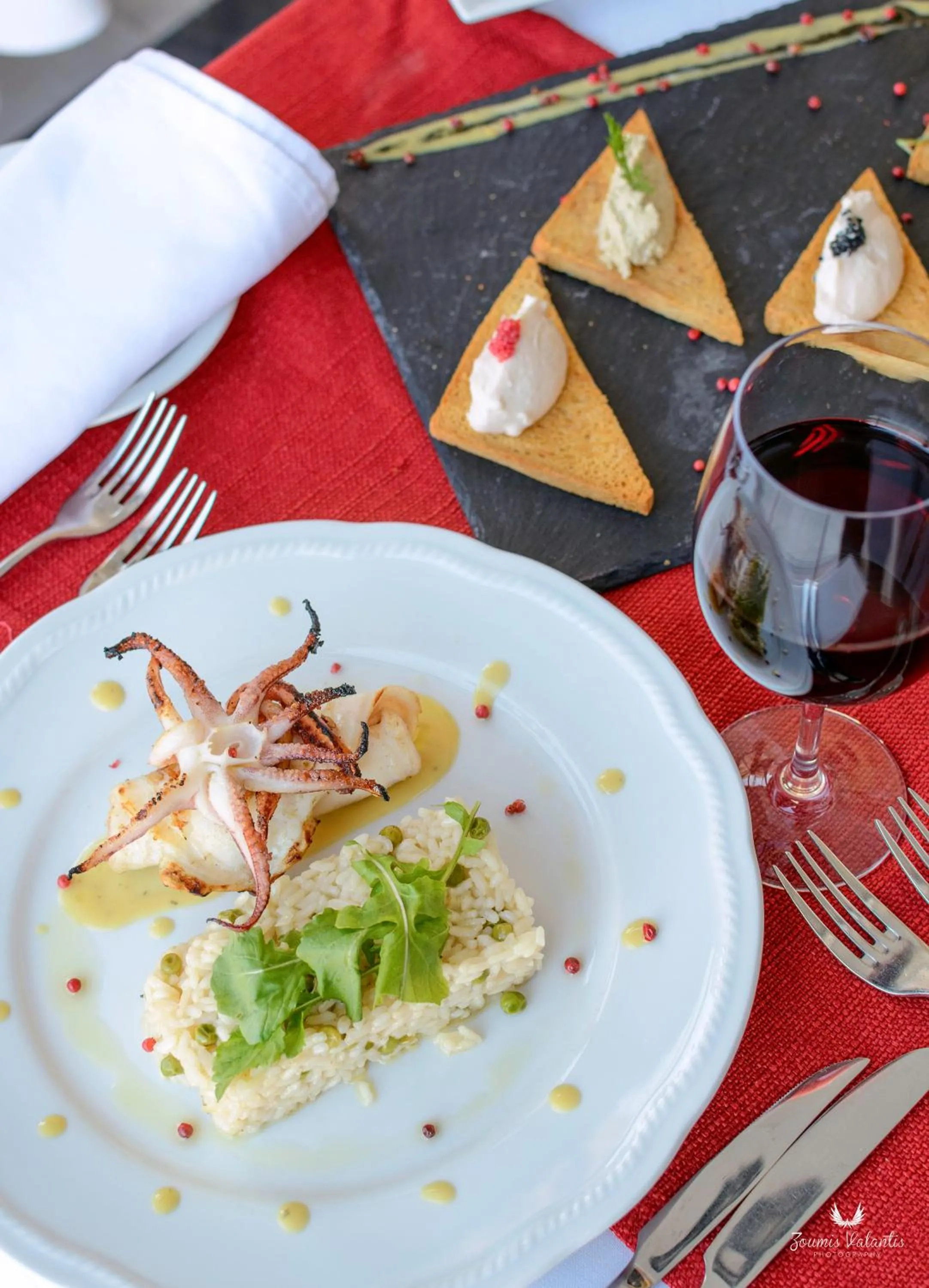 Meals in Grecian Castle Chios