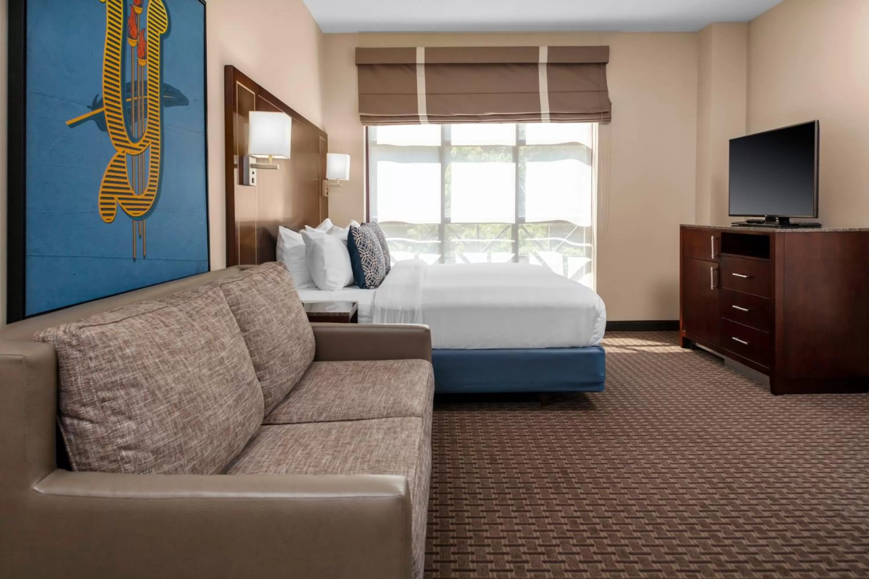 Seating area in New Haven Hotel