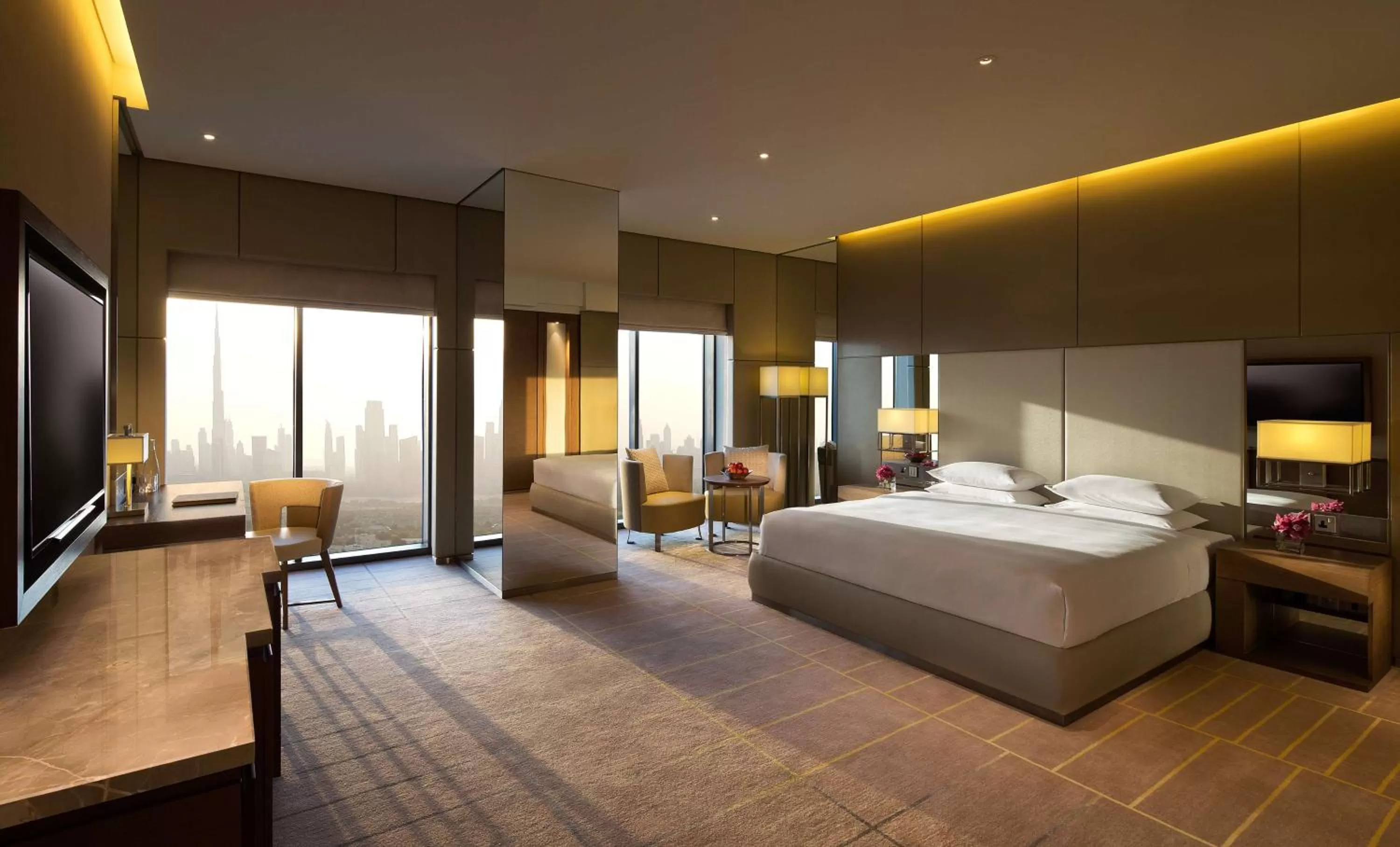 Photo of the whole room, Bed in Hyatt Regency Dubai Creek Heights