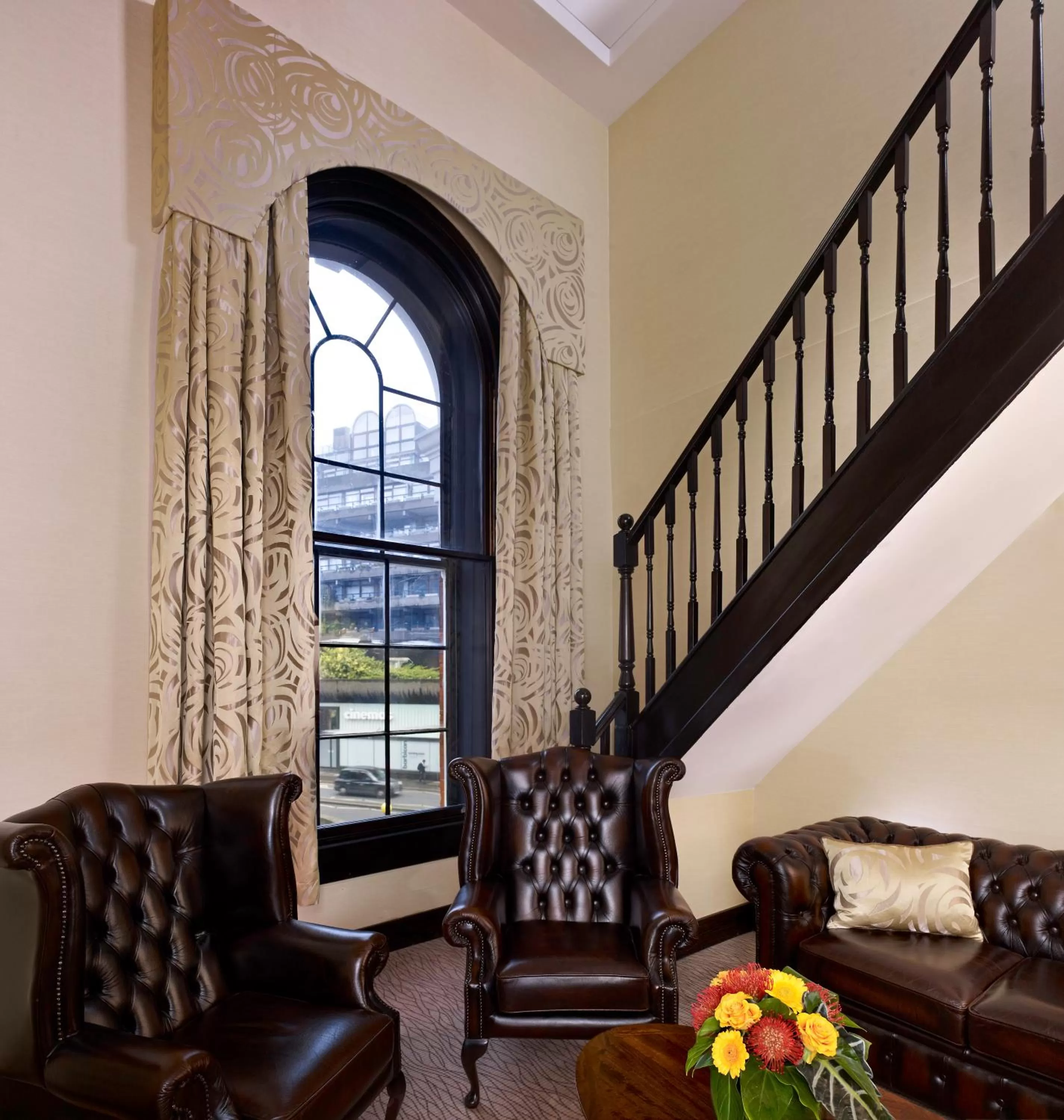 Seating area in Montcalm Brewery, London City