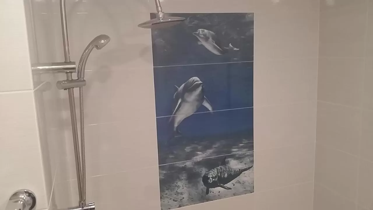 Shower, Bathroom in PURE WELLNESS SEA-VIEW Beluga & Dolphin Luxury HOTEL apartments