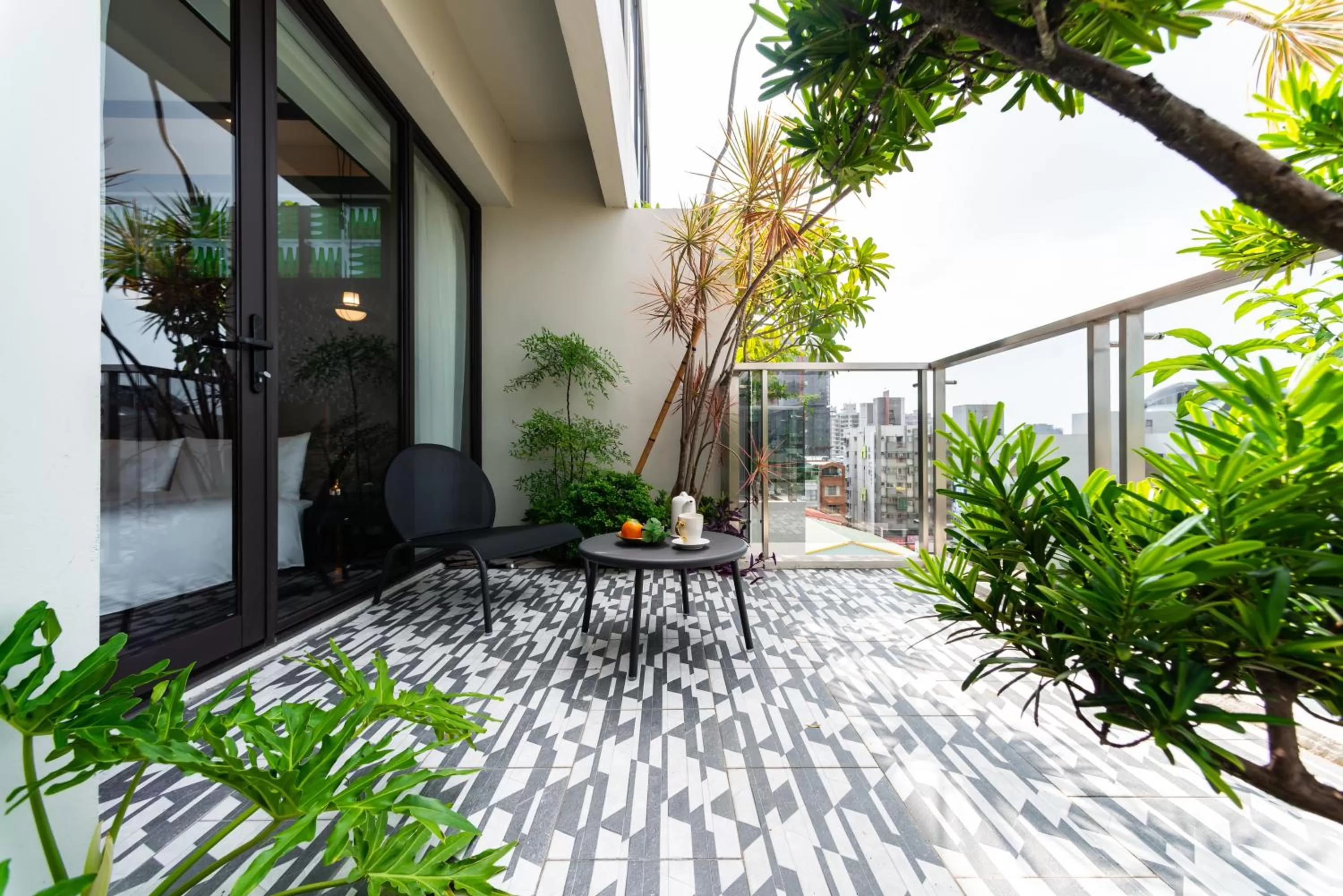 Balcony/Terrace in Norway Forest Motel - Wen Chuang Branch