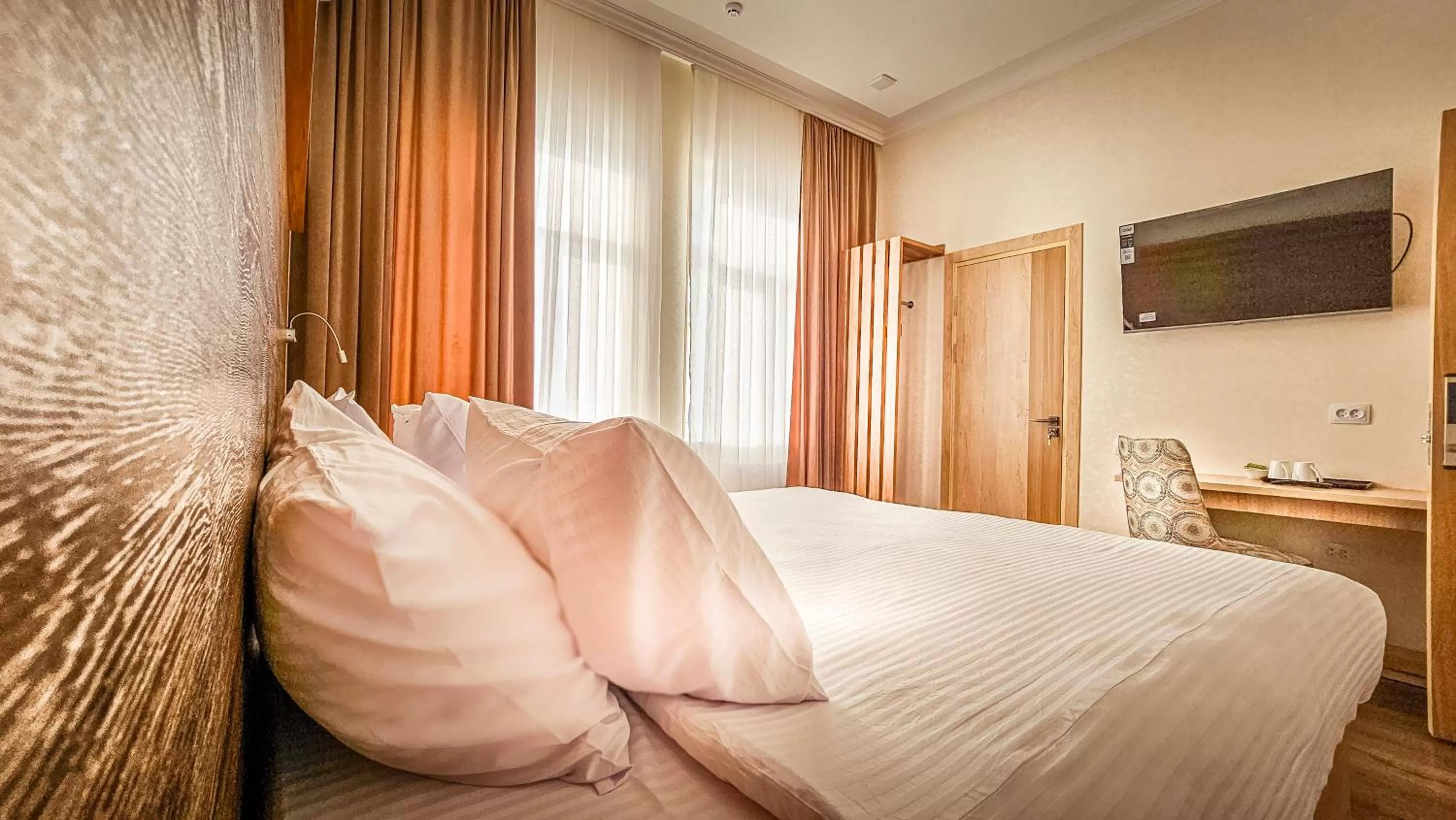 Bed in Hotel Bankir Khiva