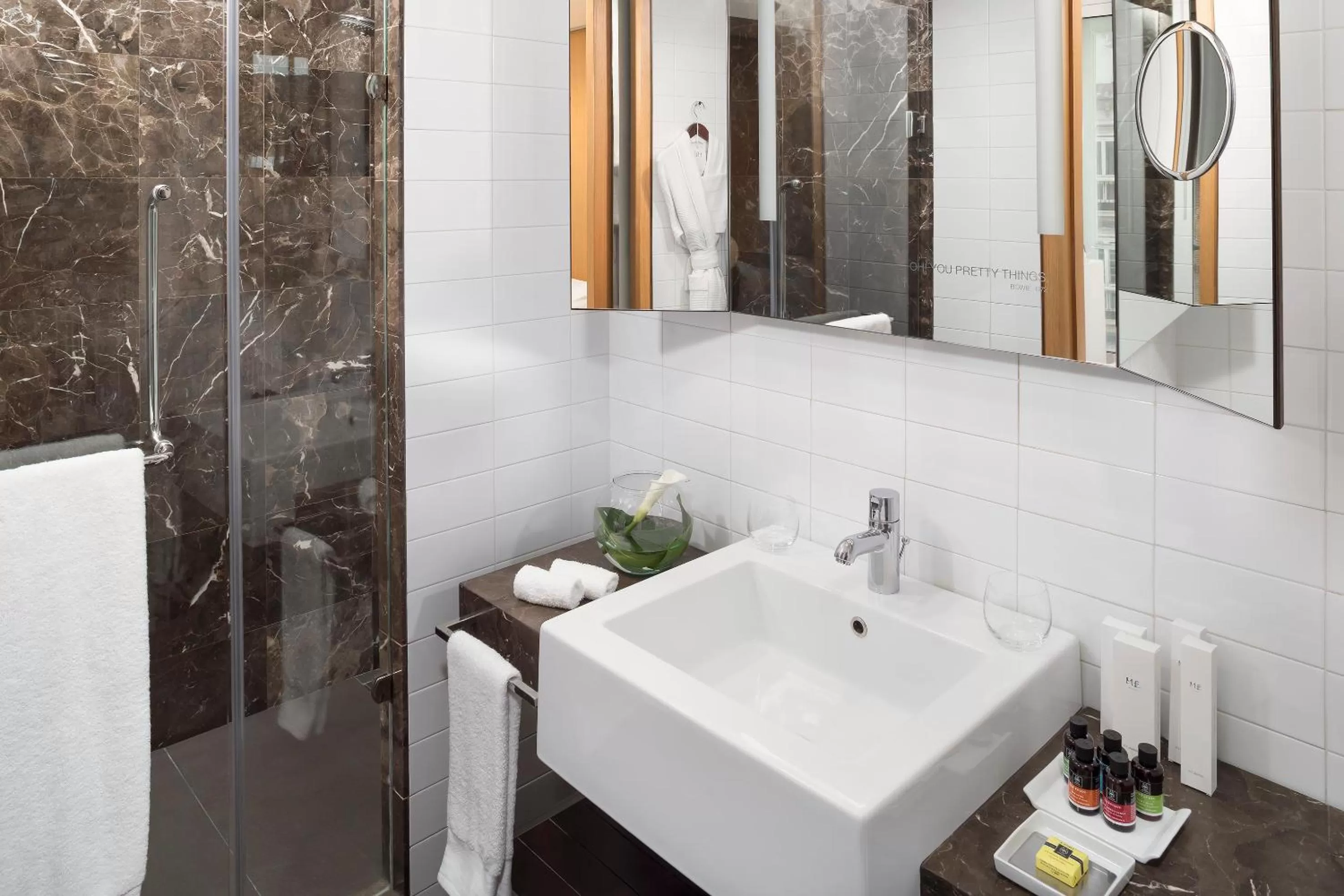 Bathroom in ME Madrid Reina Victoria by Meliá