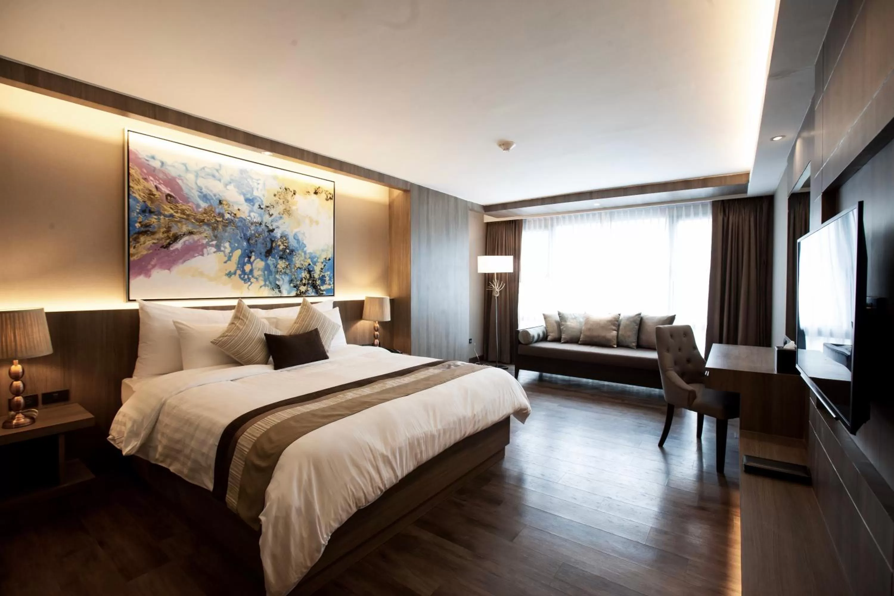 Bedroom, Bed in Arte Hotel - SHA Extra Plus