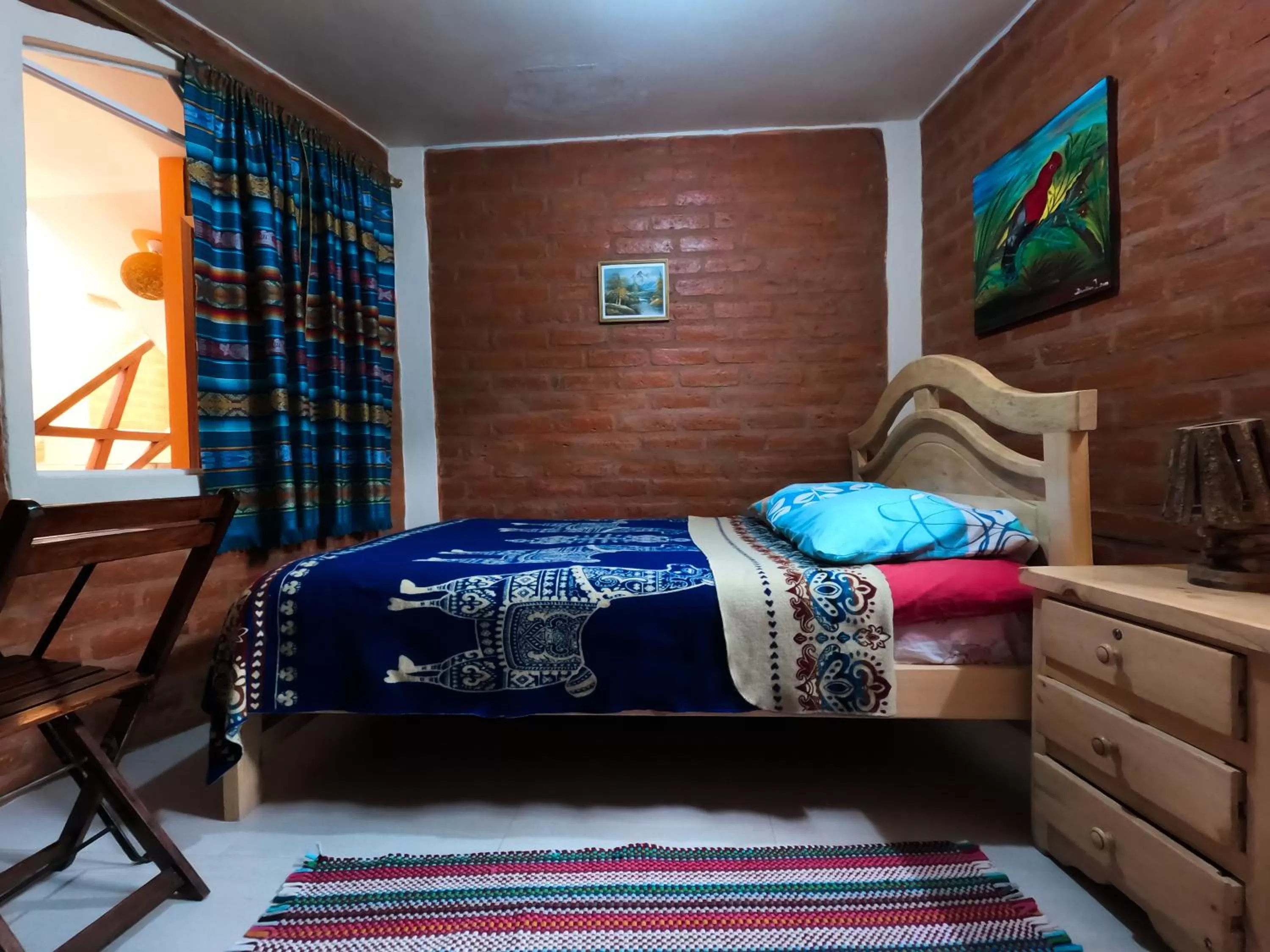 Property building, Bed in Hostal La Casa Amarilla City