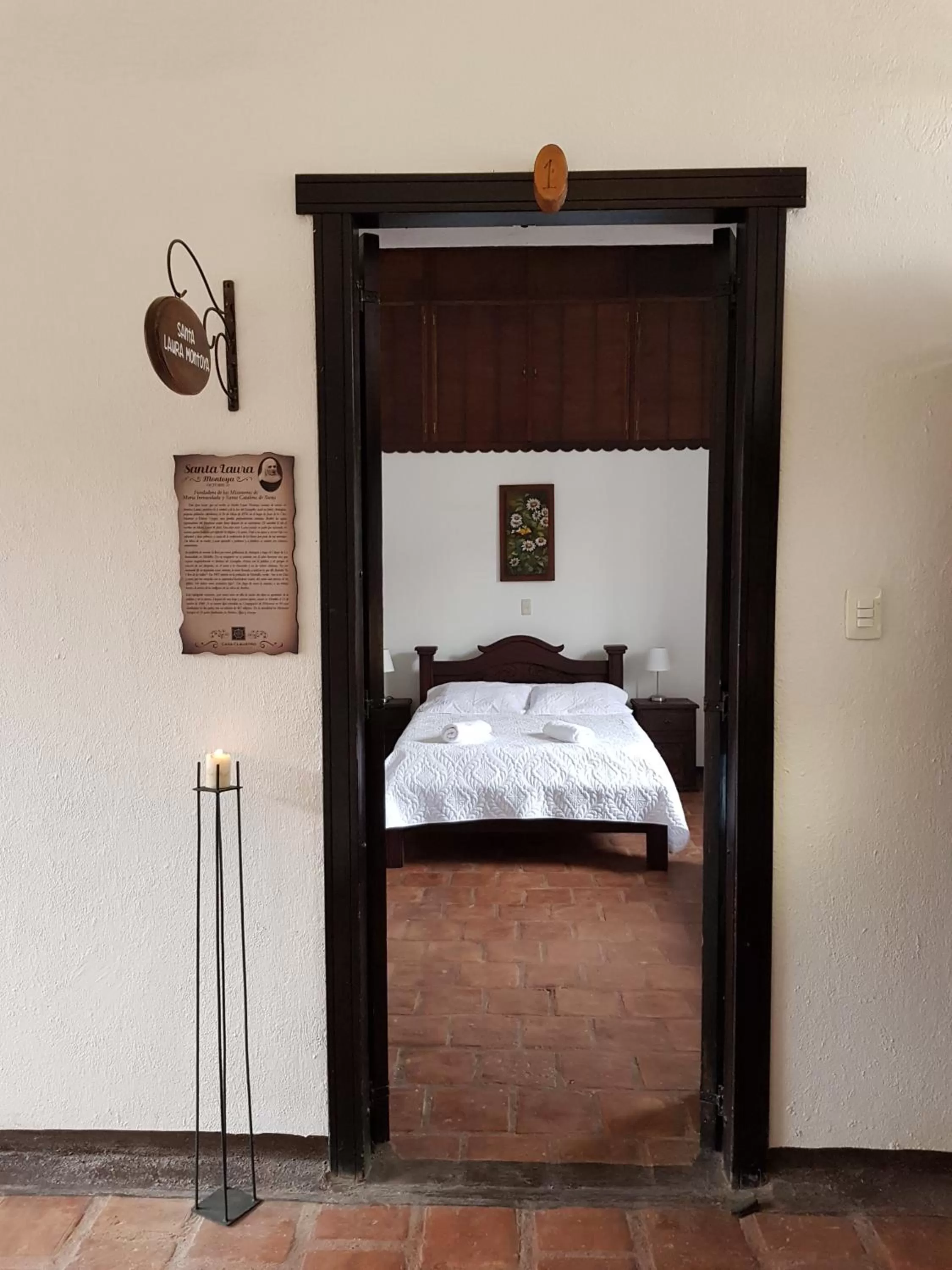 Bed in Hotel Casa Claustro De Zapatoca