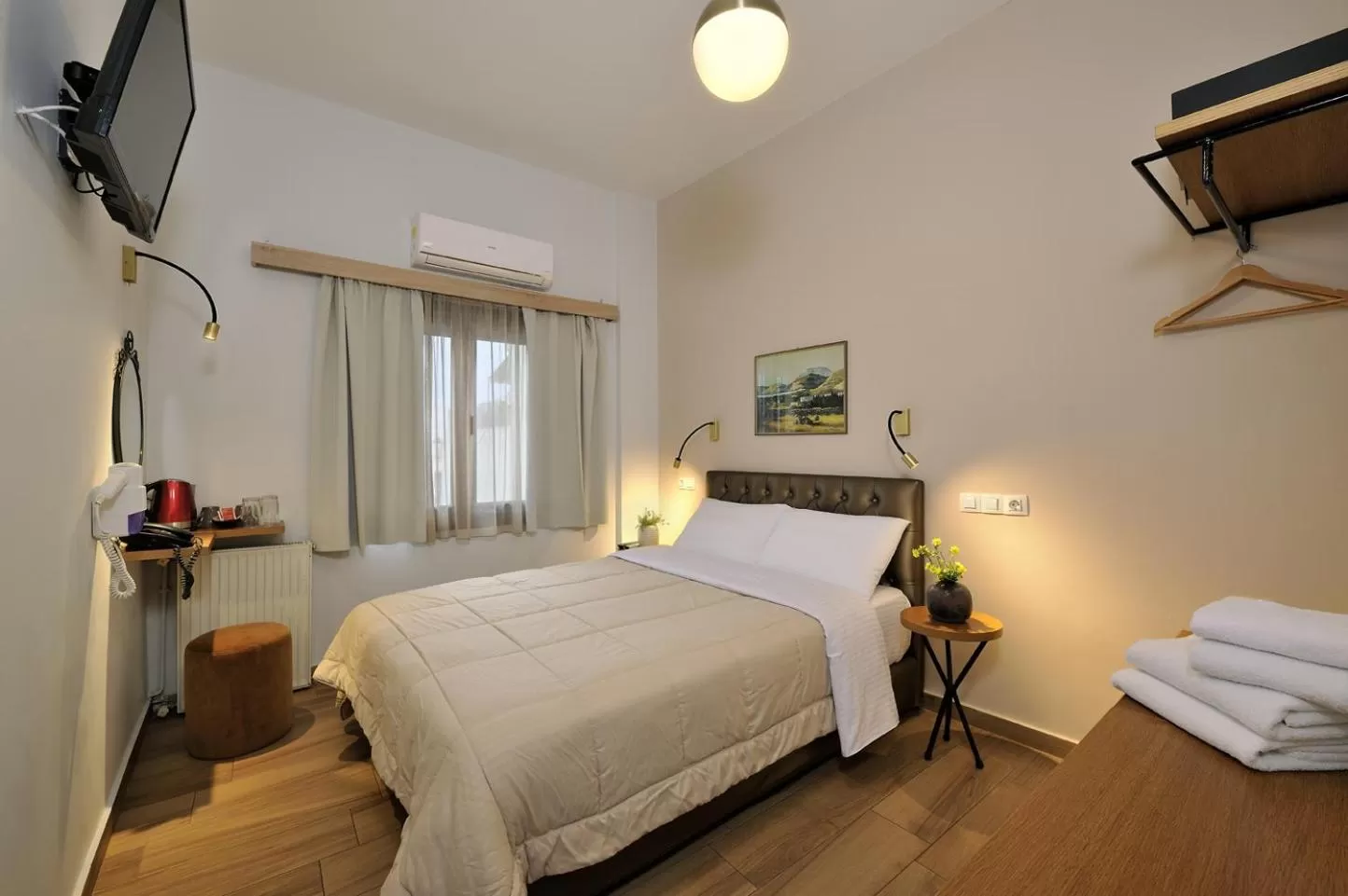 Bed in Dryades & Orion Hotel