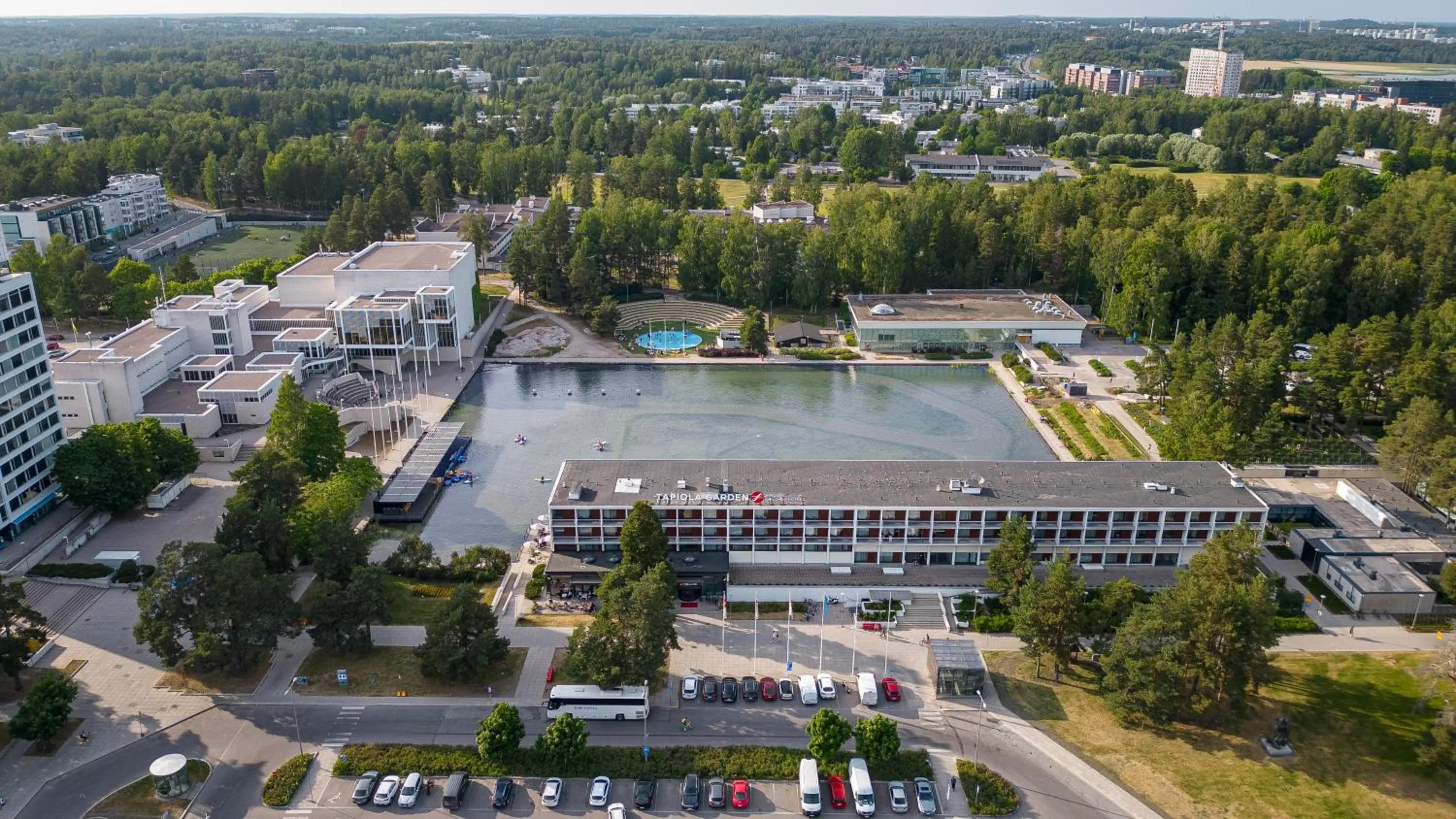 Property building in Original Sokos Hotel Tapiola Garden Espoo