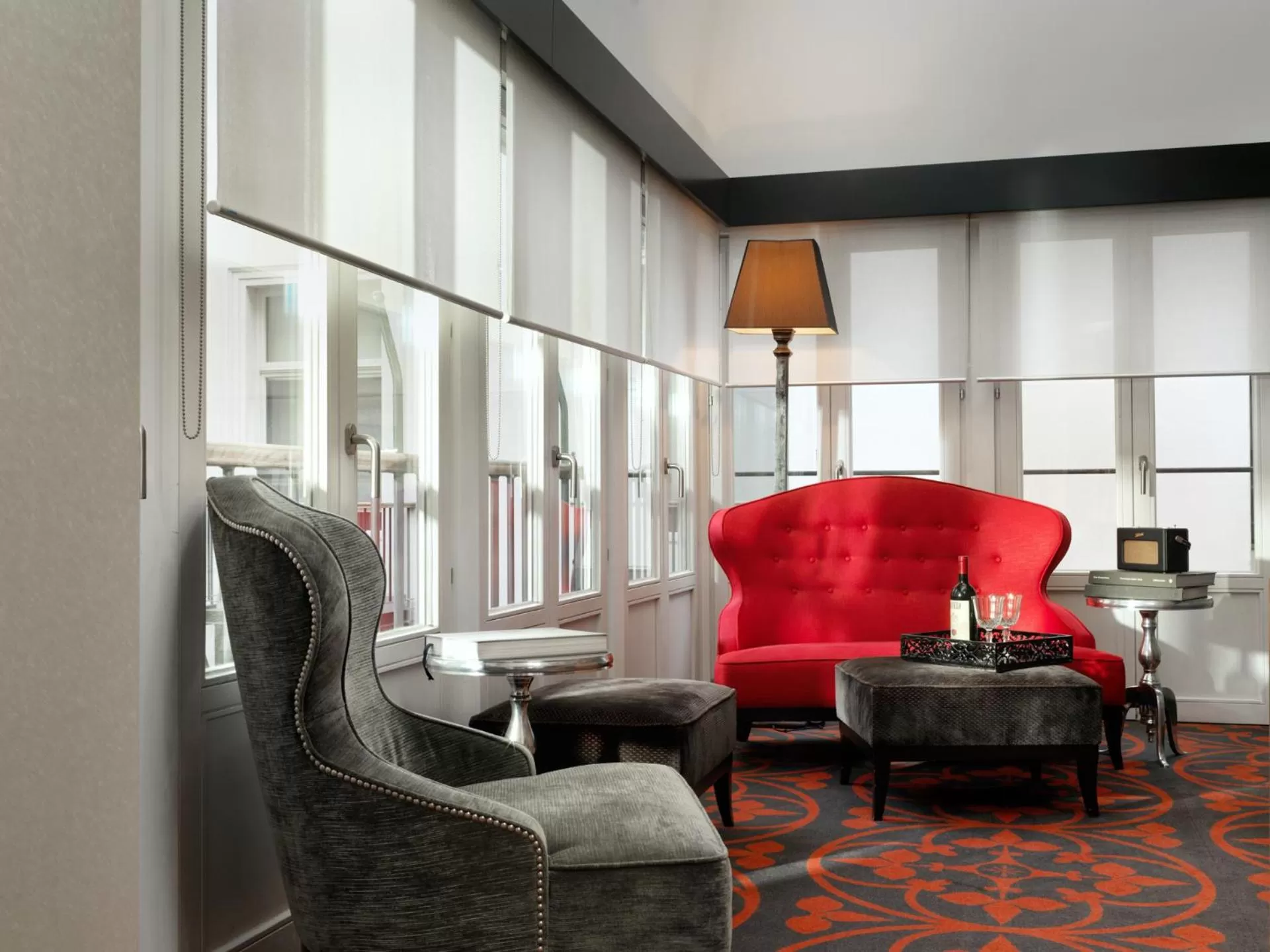 Living room in The Dominican, Brussels, a Member of Design Hotels