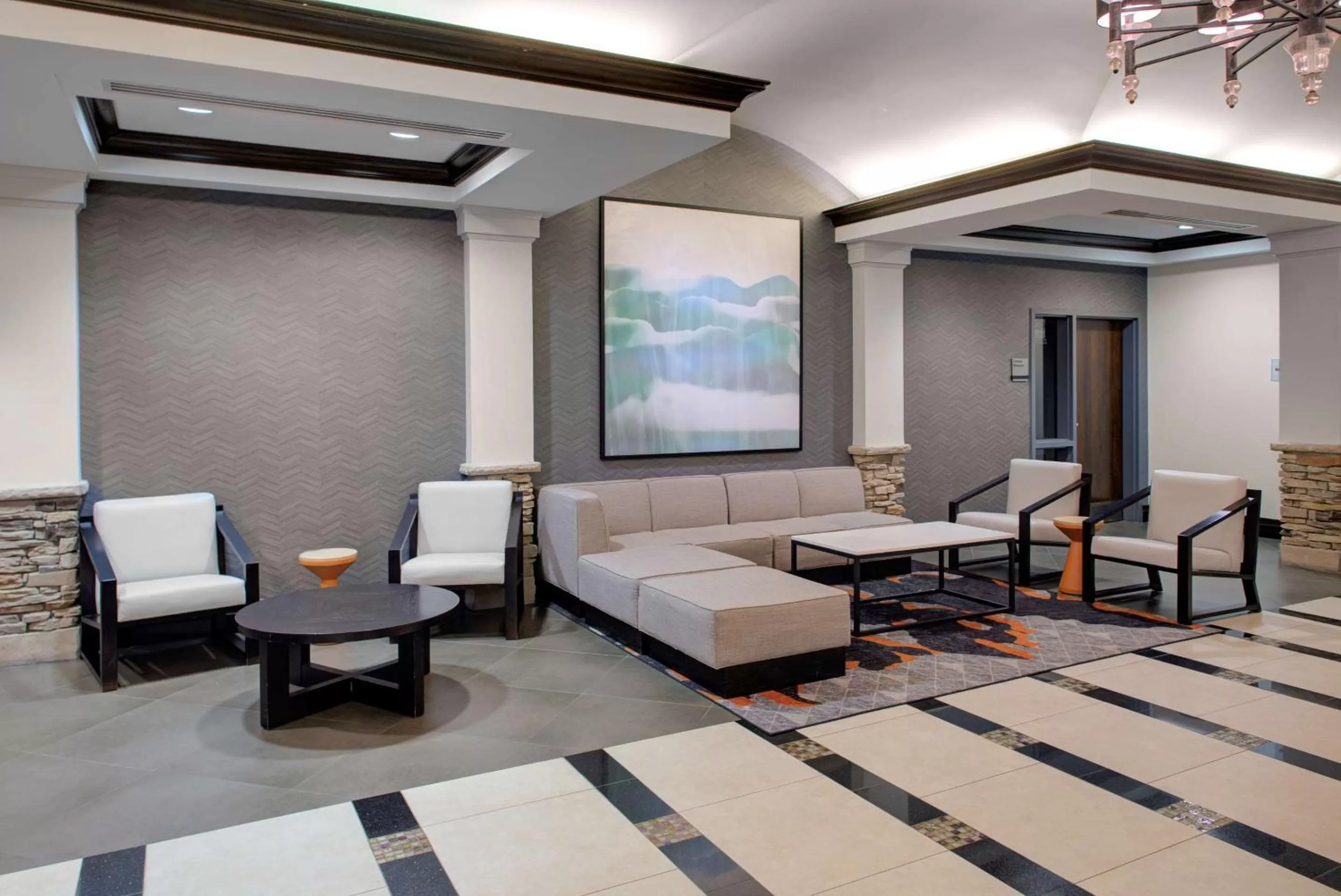Lobby or reception, Bed in Hyatt House Sterling/Dulles Airport North