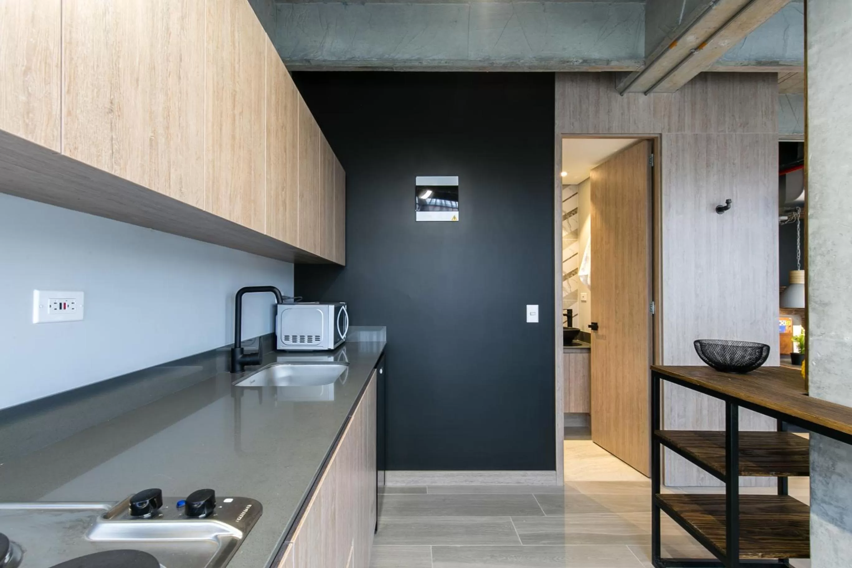 Kitchen or kitchenette in Factory Lofts Hotel