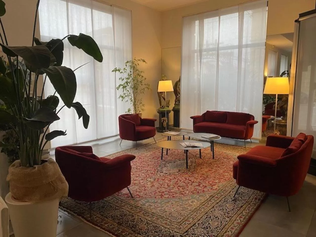 Lobby or reception in Hotel La Nuova Rotaia