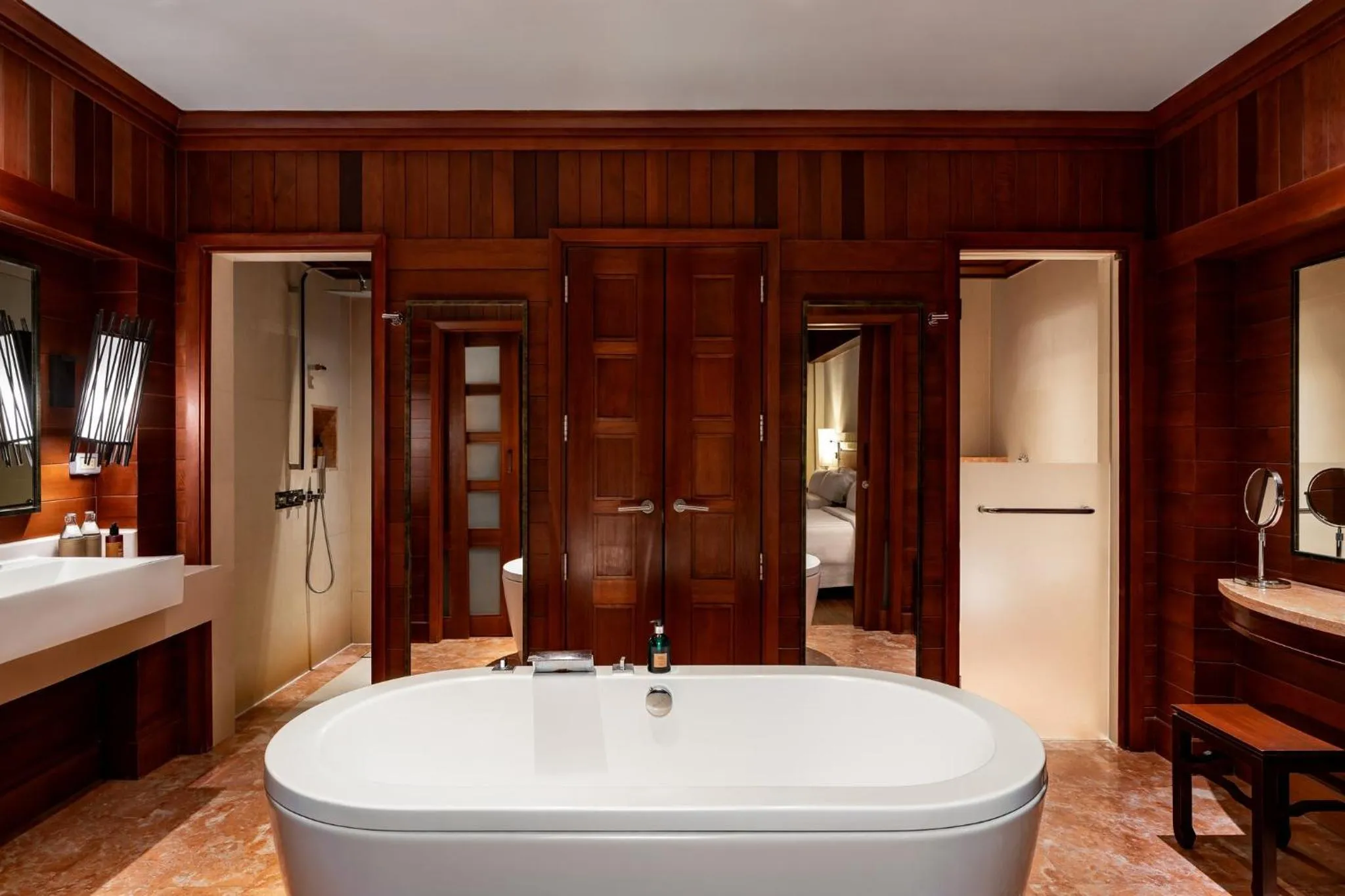 Bathroom, Bed in Centara Grand Beach Resort Phuket