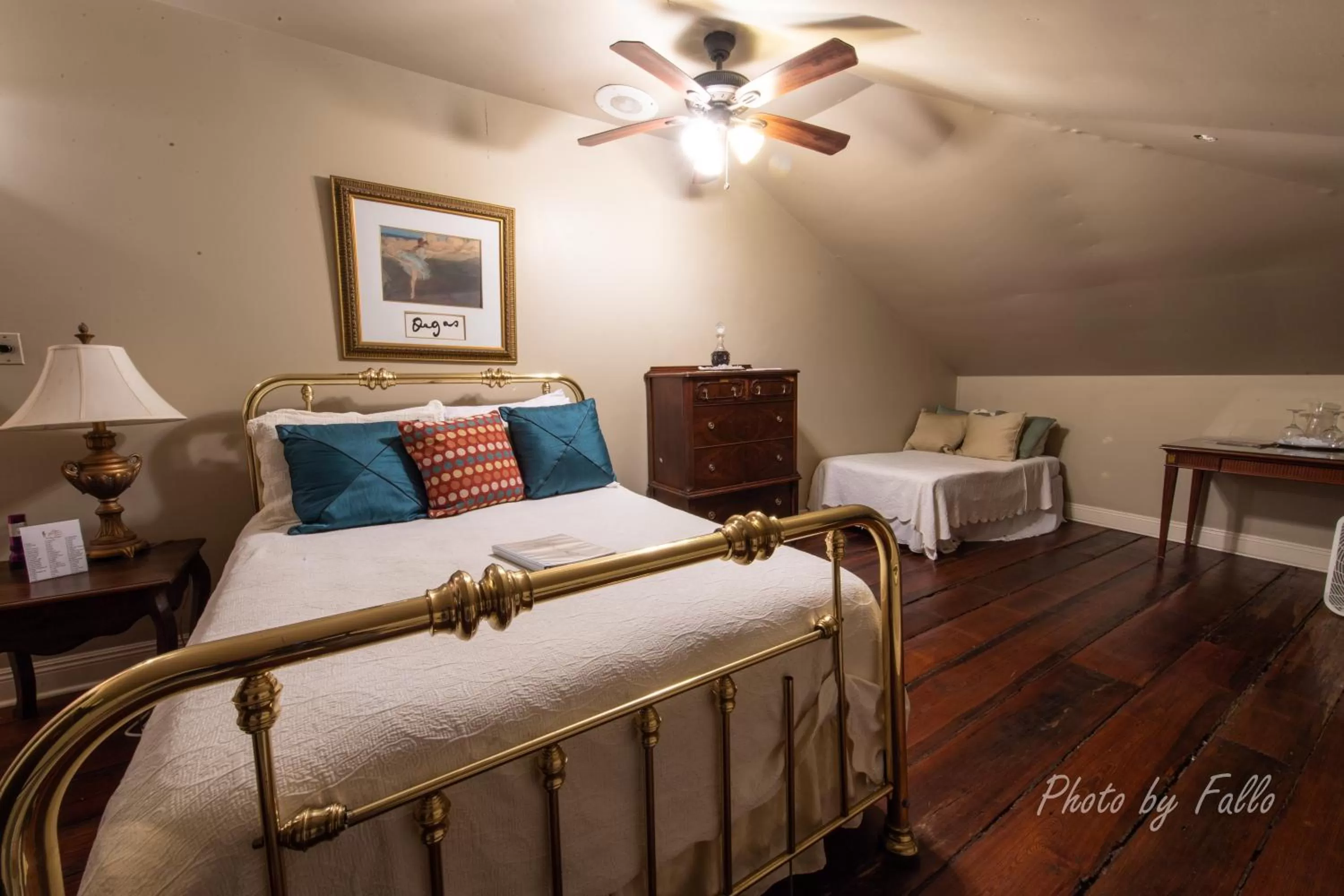 Bed in Edgar Degas House Historic Home and Museum