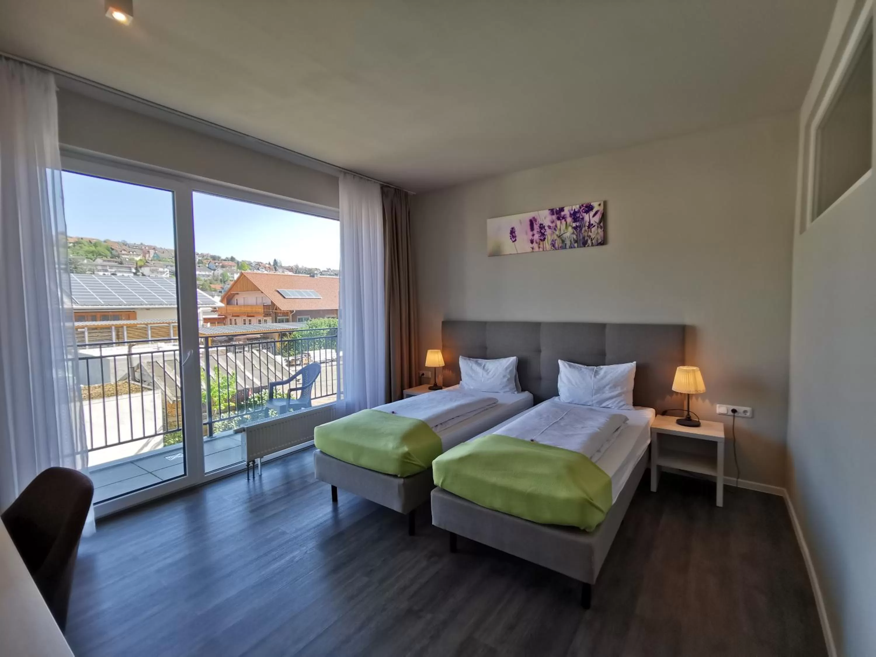 Balcony/Terrace, Bed in Hotel Gutsmühle