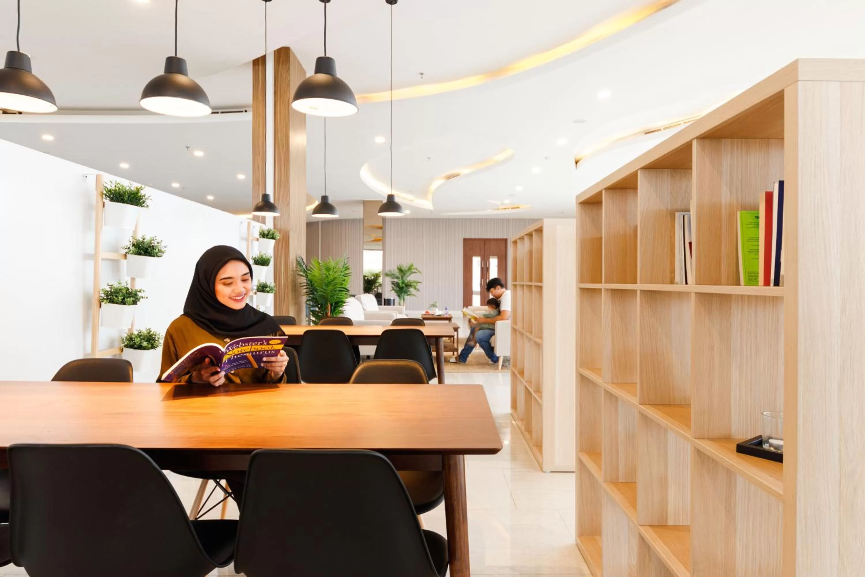 Library in Antero Hotel Jababeka Cikarang