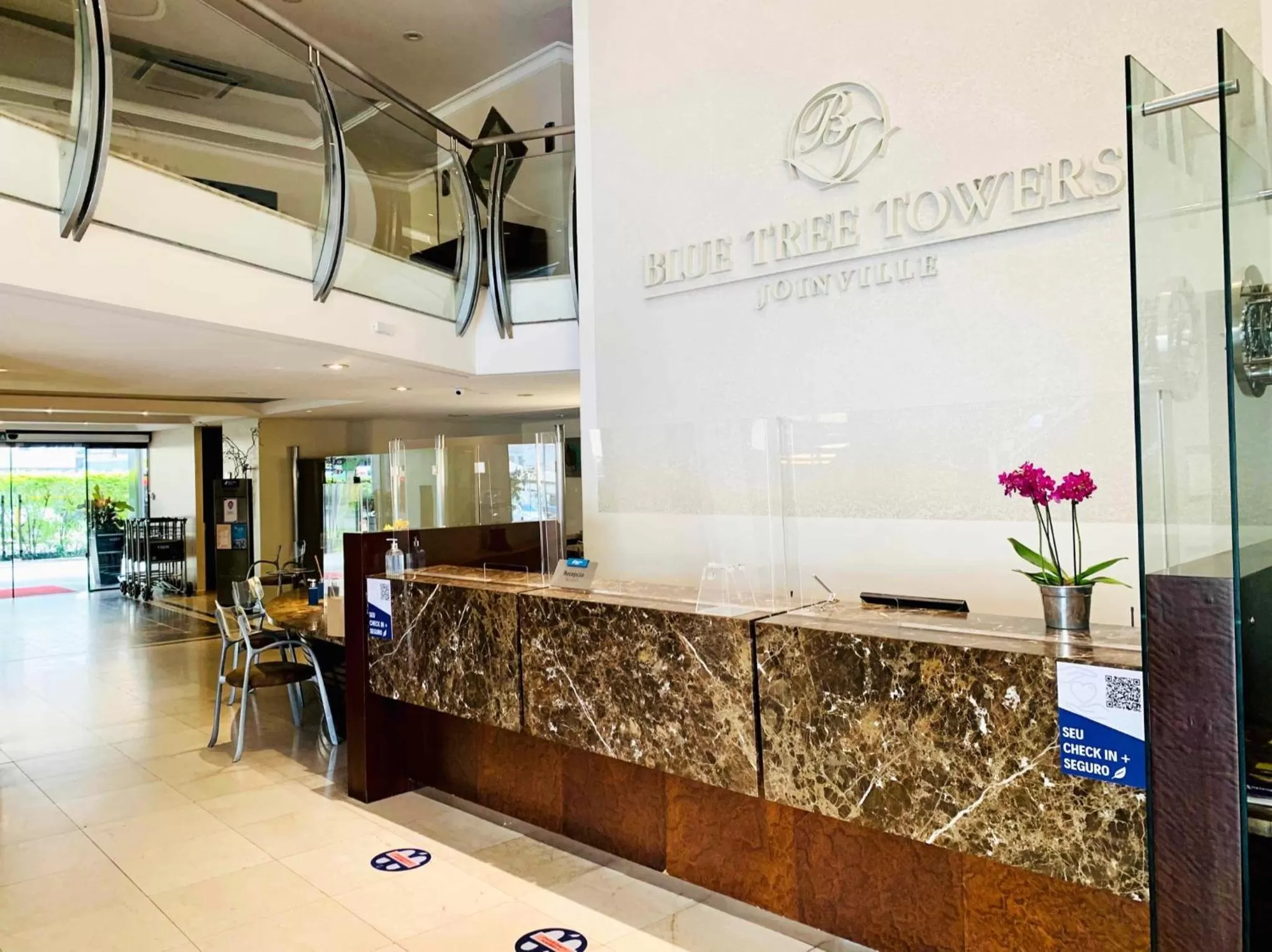 Lobby or reception in Blue Tree Towers Joinville