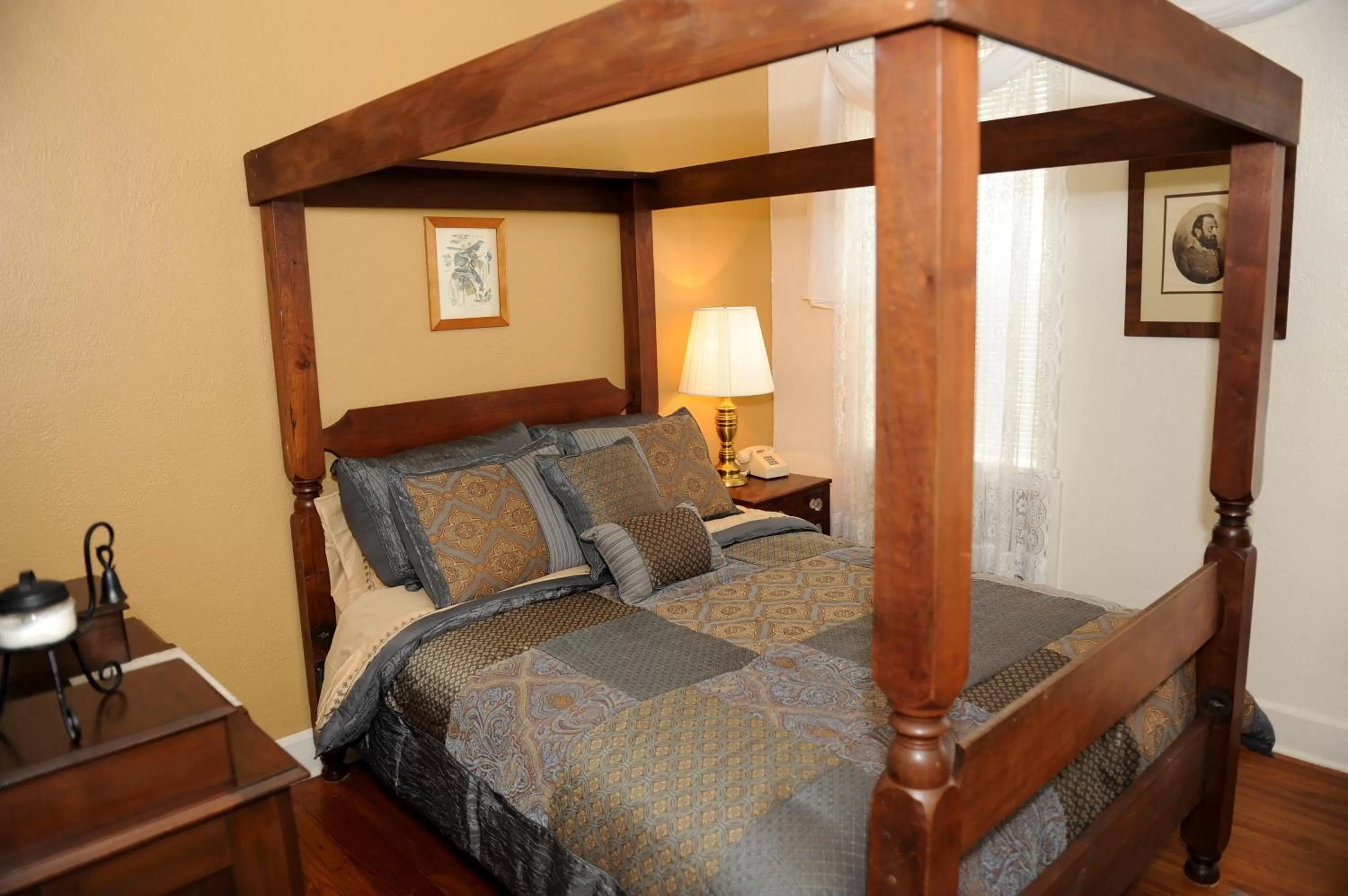 Bed in Inn at the Old Silk Mill