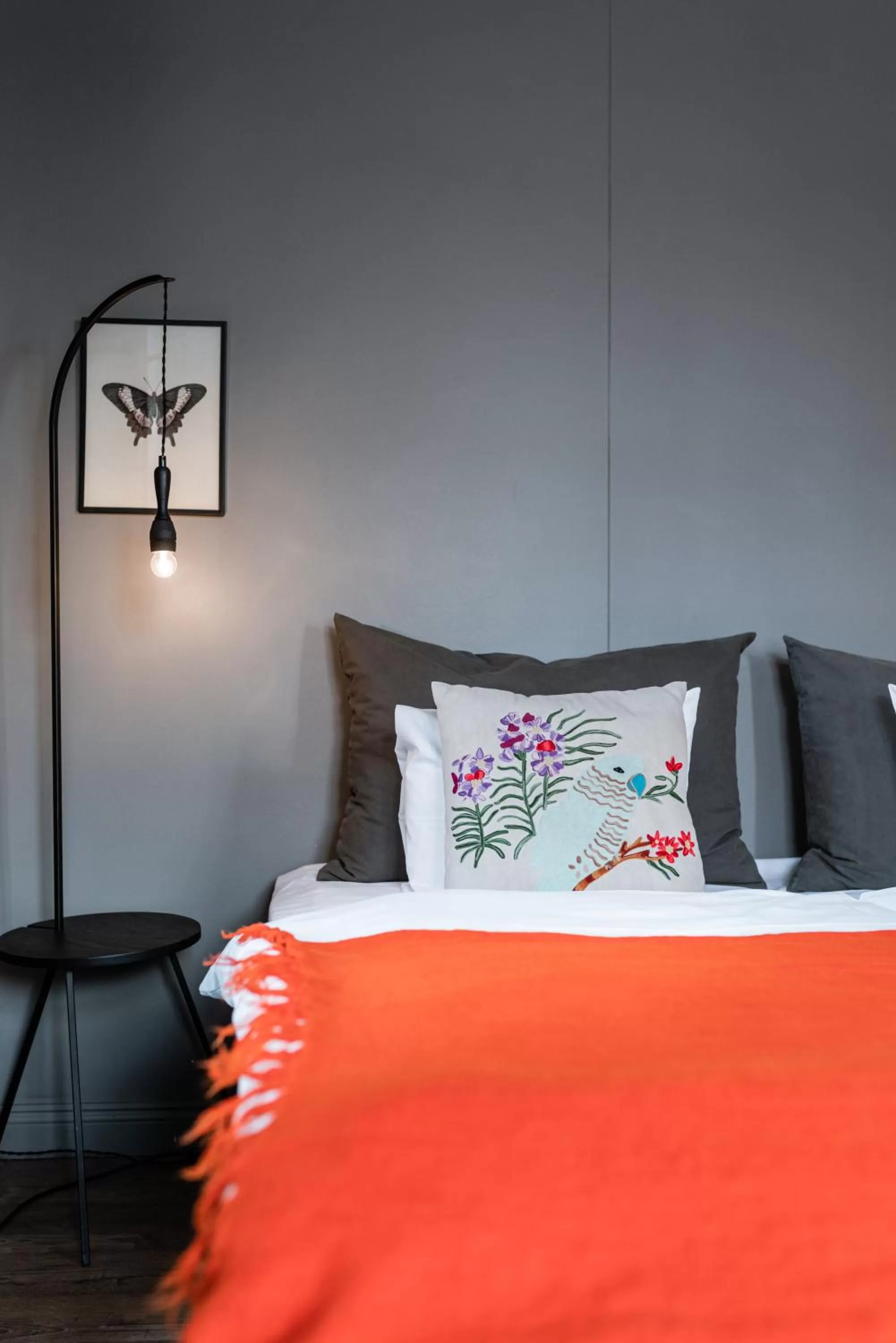 Bed in Hotel Leifur Eiriksson