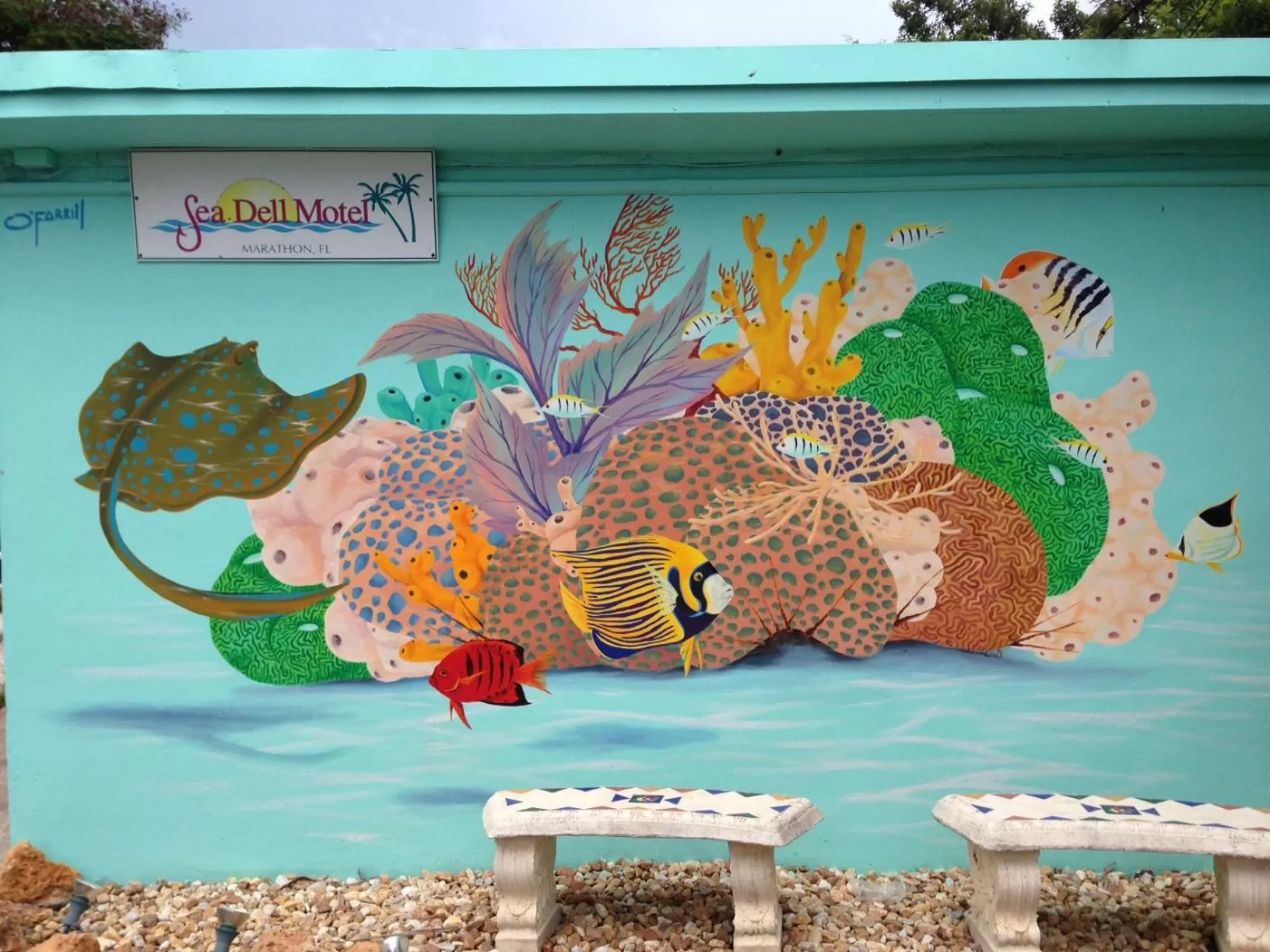 Decorative detail in Sea Dell Motel - Marathon