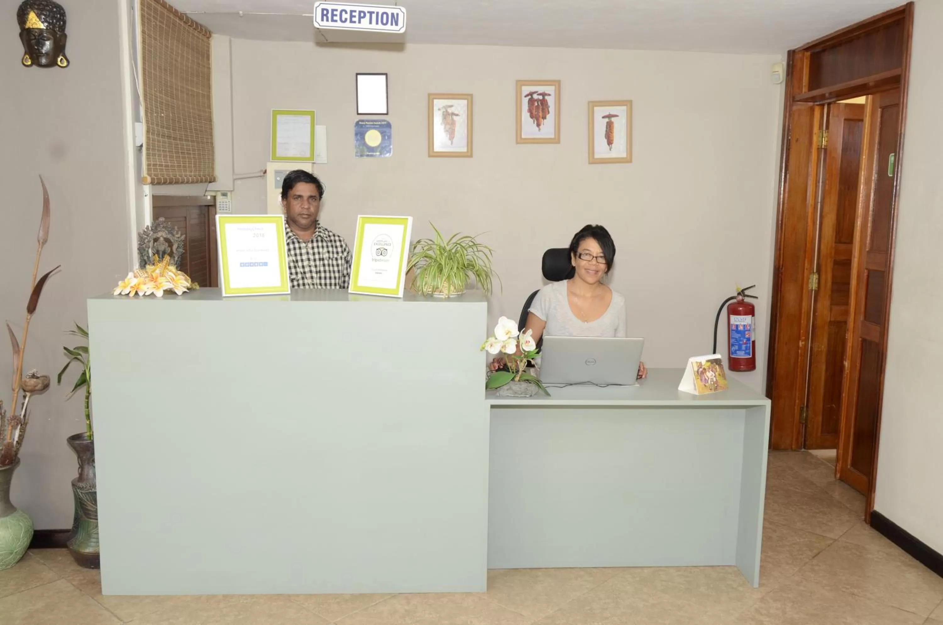 Lobby or reception in Villa Narmada