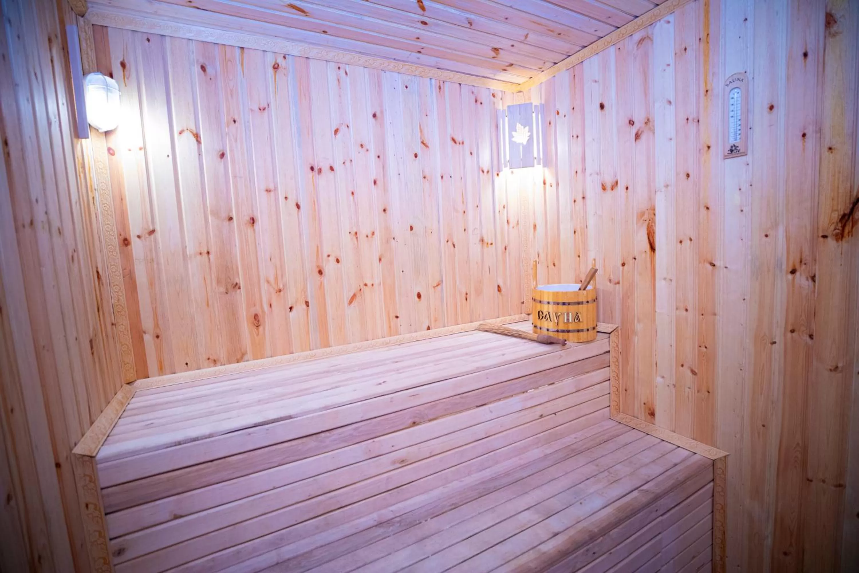 Sauna in Dendi Plaza Hotel
