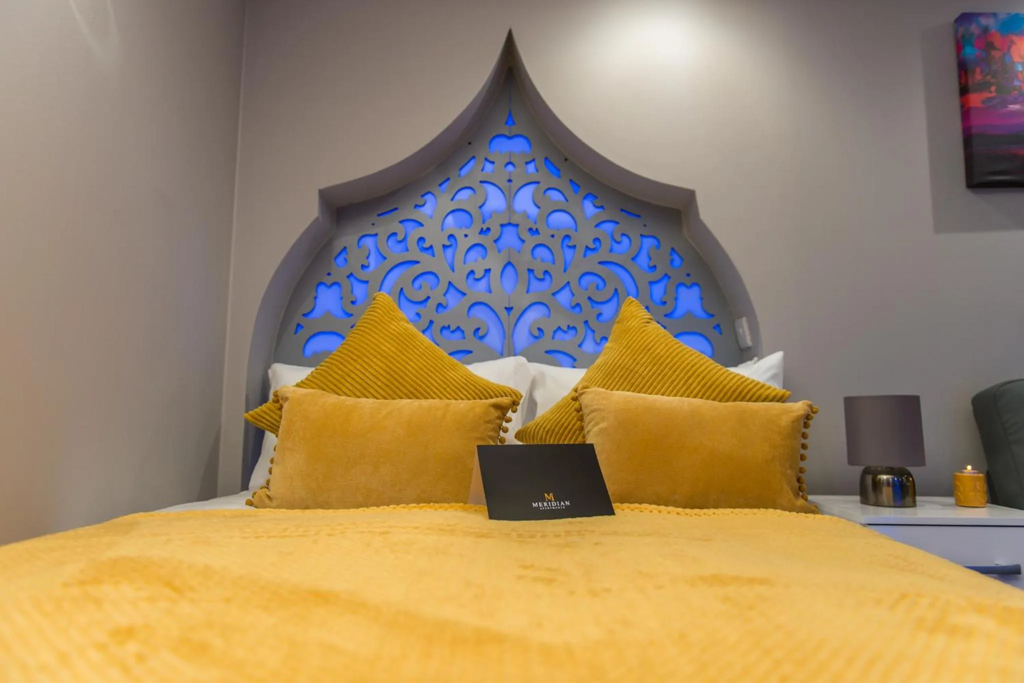 Bed in Meridian Serviced Apartments