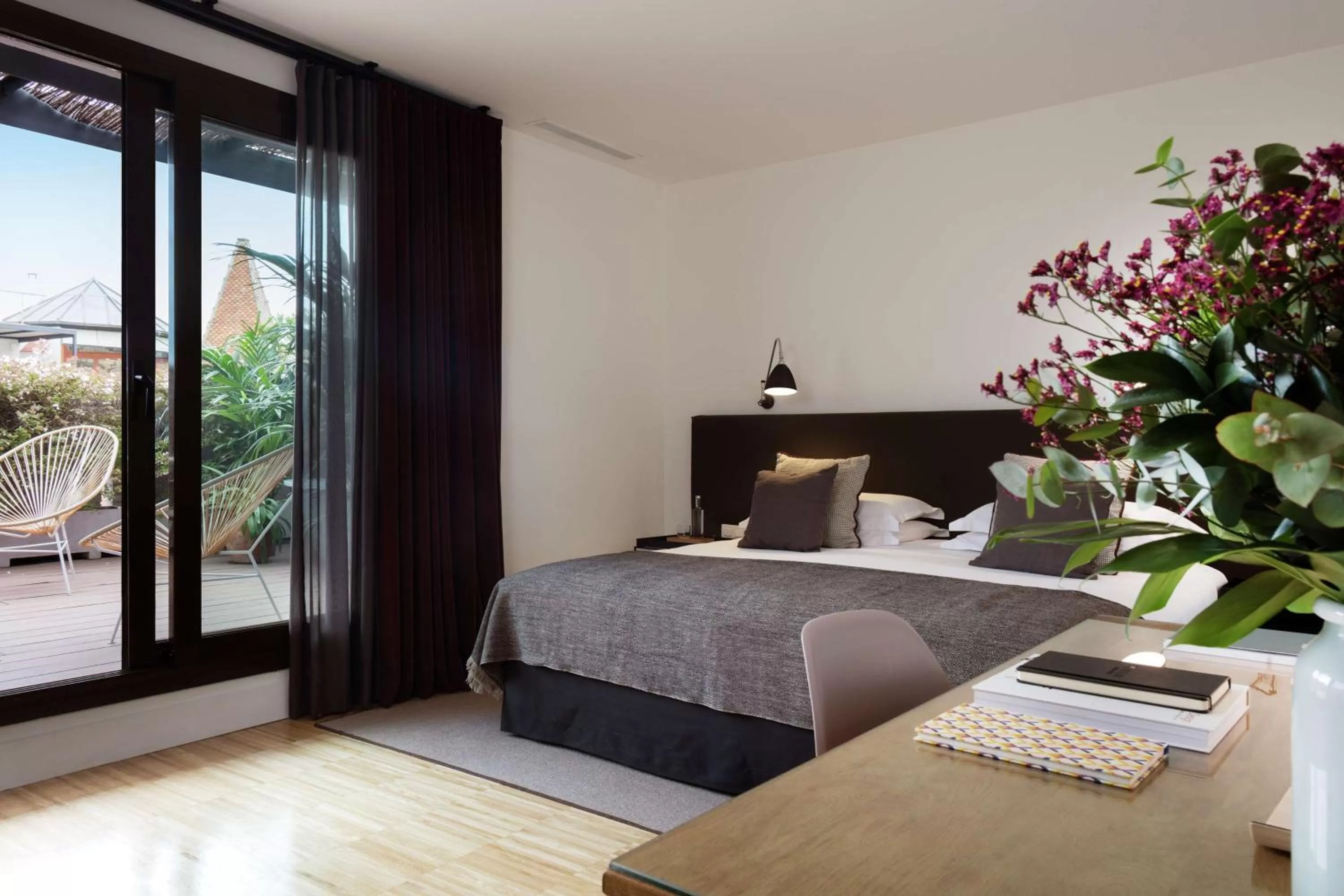 Bedroom, Bed in Alexandra Barcelona Hotel, Curio Collection by Hilton