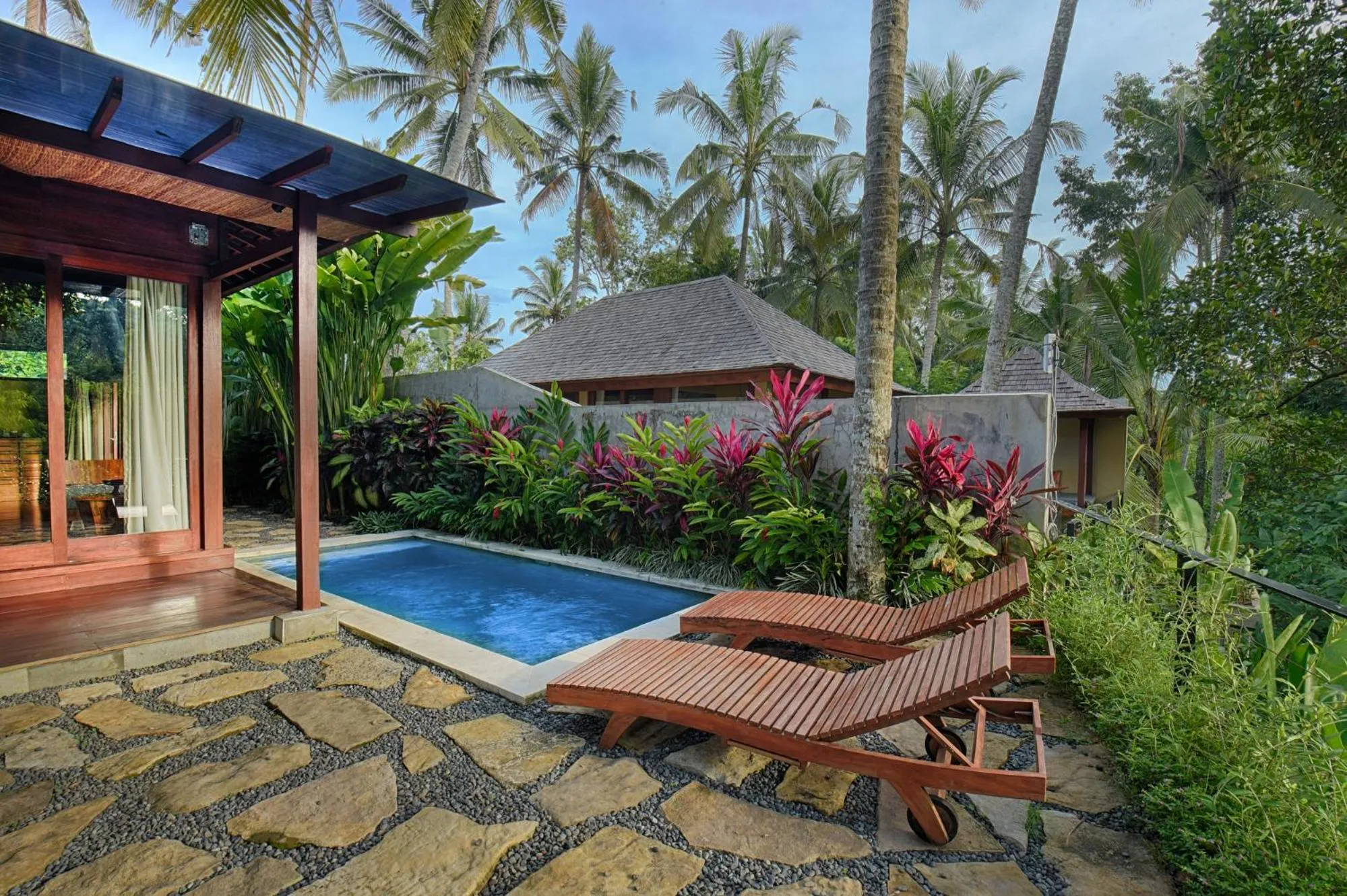 Swimming pool in Samkhya Villas - Free 1x Floating Breakfast or Minibar