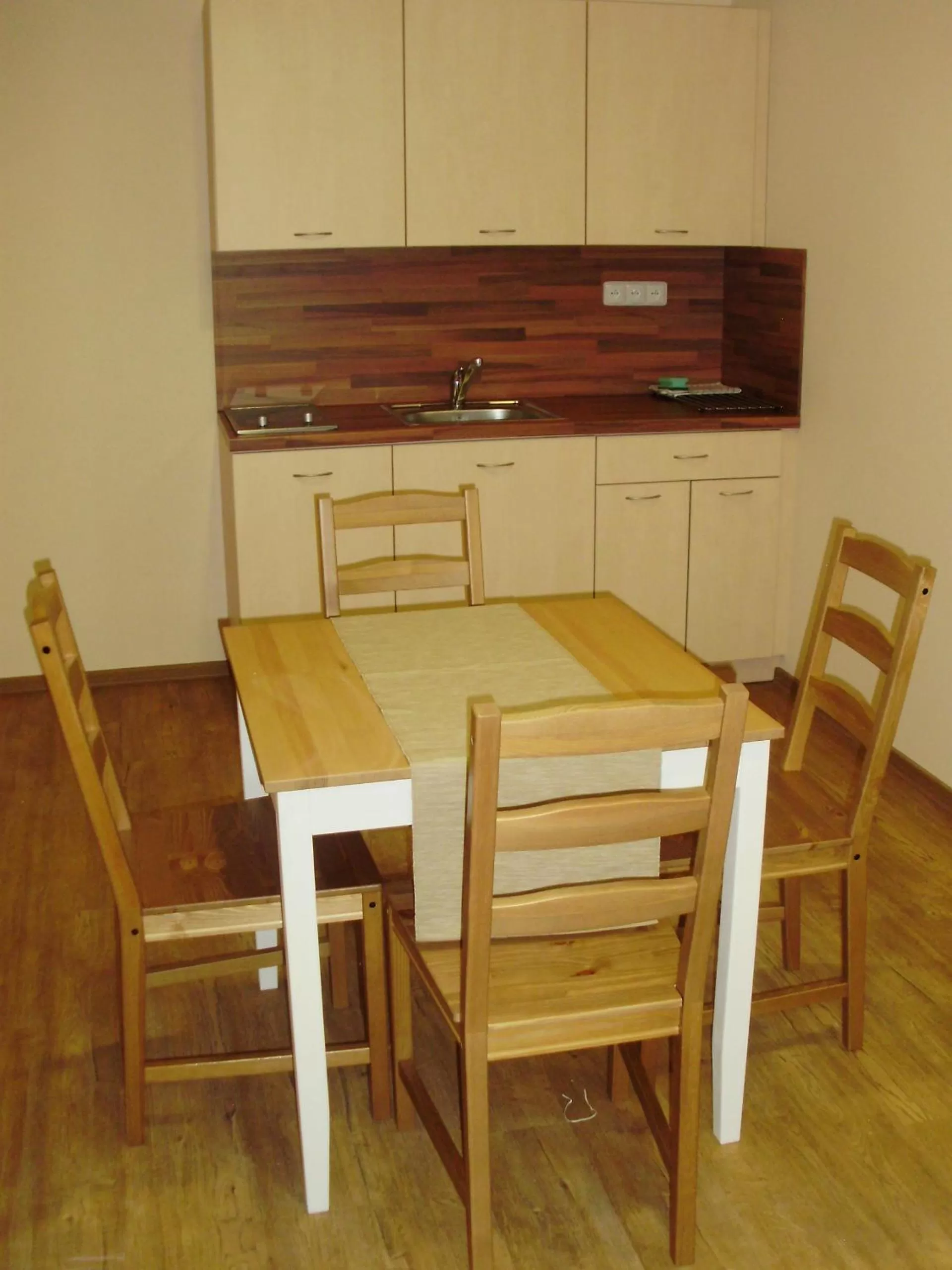 Kitchen or kitchenette in Hotel Zámeček na Čeladné