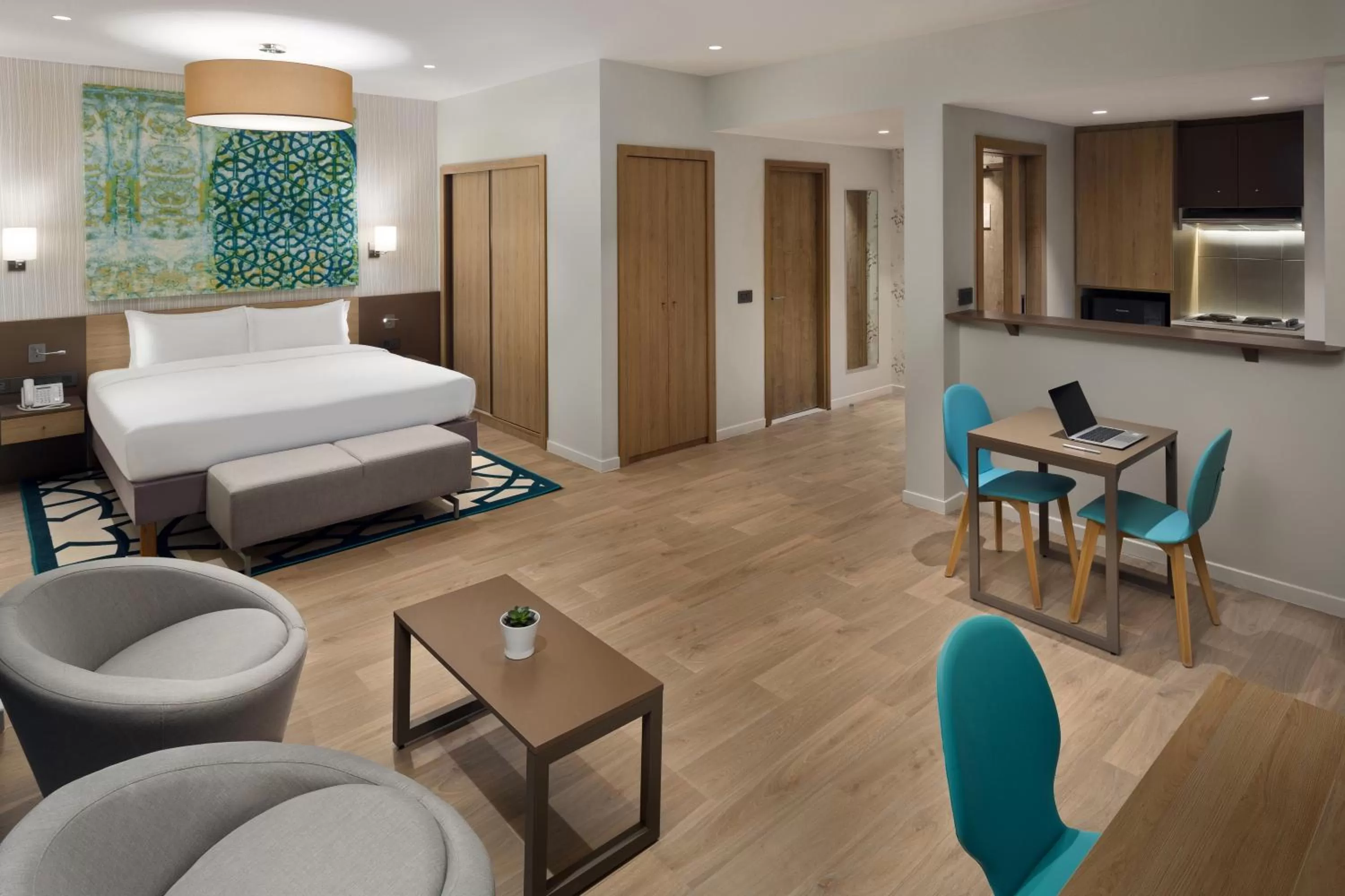 Communal lounge/ TV room, Bed in Adagio Jeddah City Center