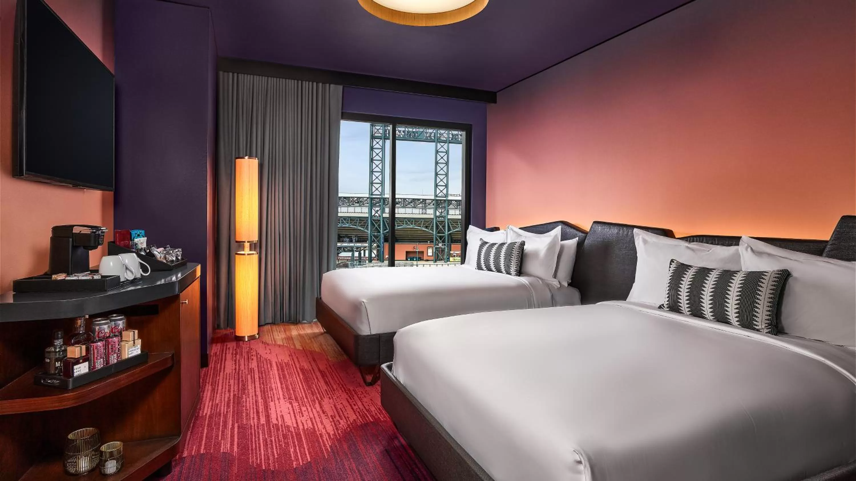 Bed in The Rally Hotel at McGregor Square