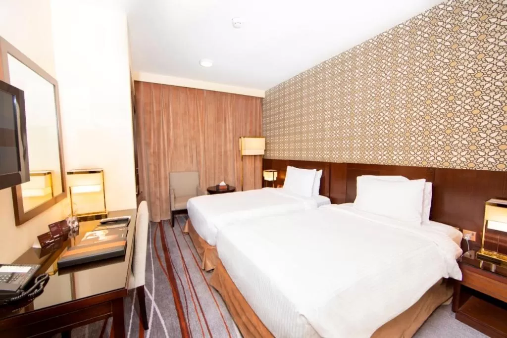 Bed in Dallah Taibah Hotel