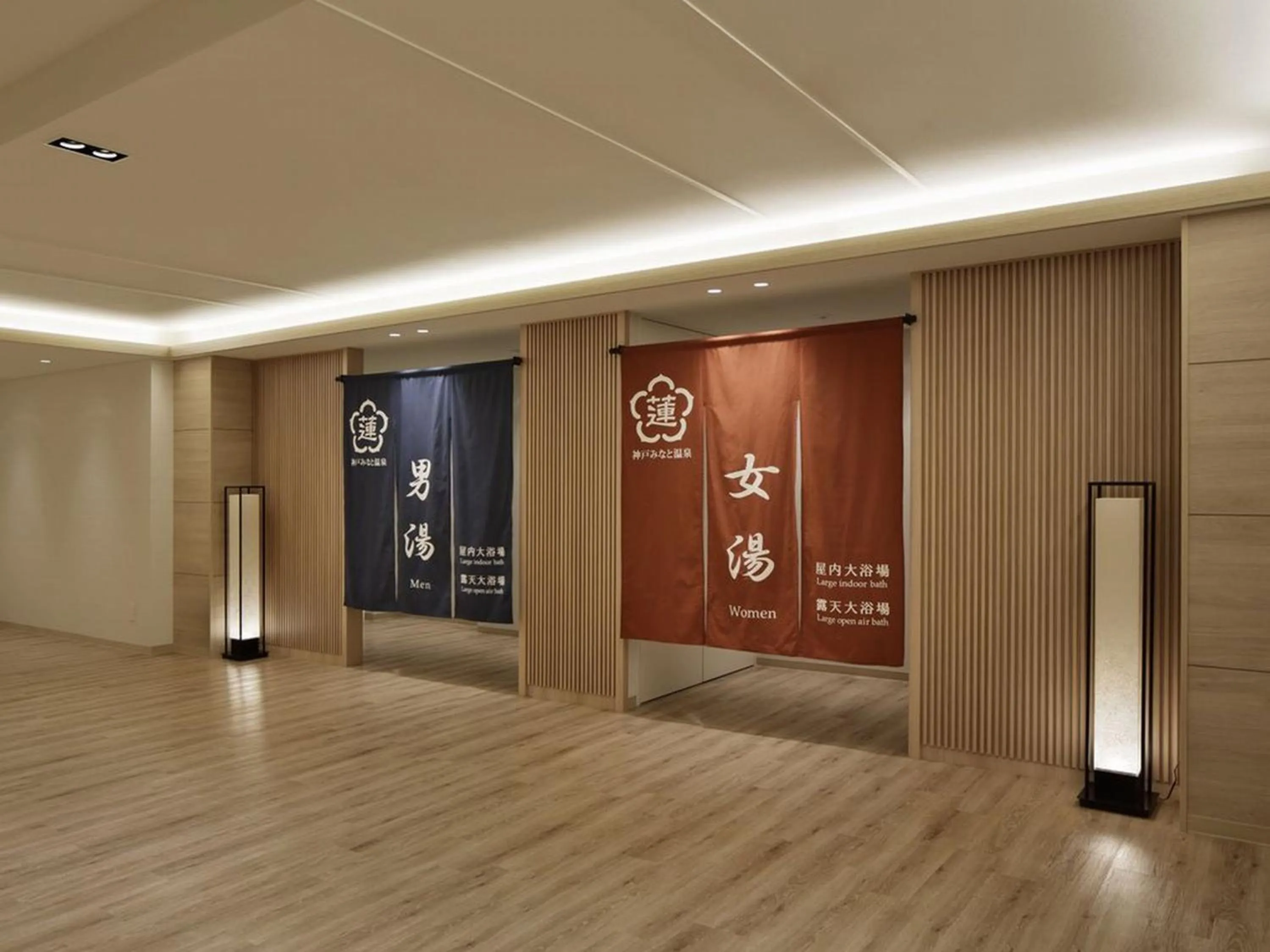 Hot Spring Bath in Kobe Minato Onsen Ren