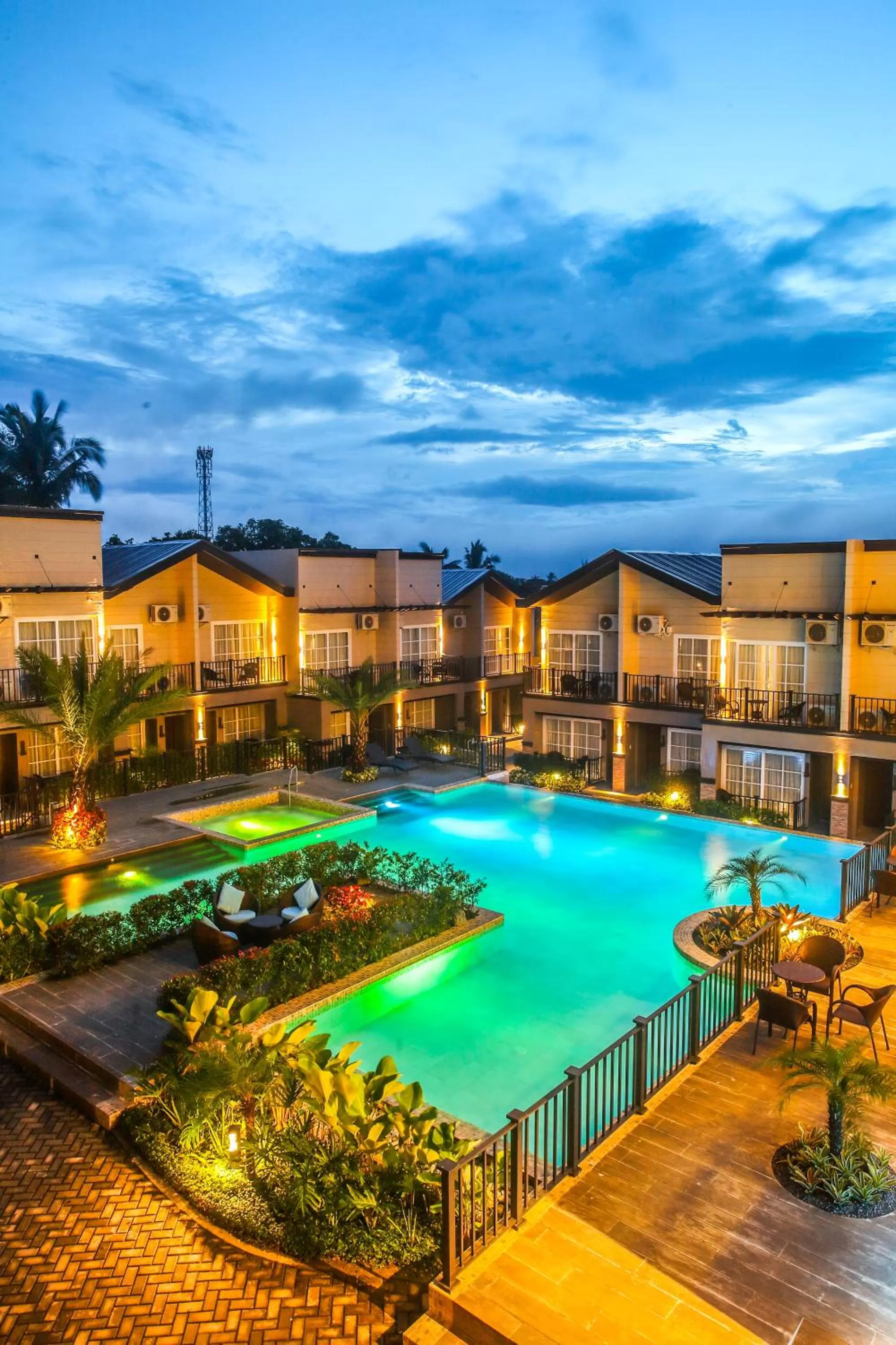Pool view in Royale Parc Hotel Tagaytay