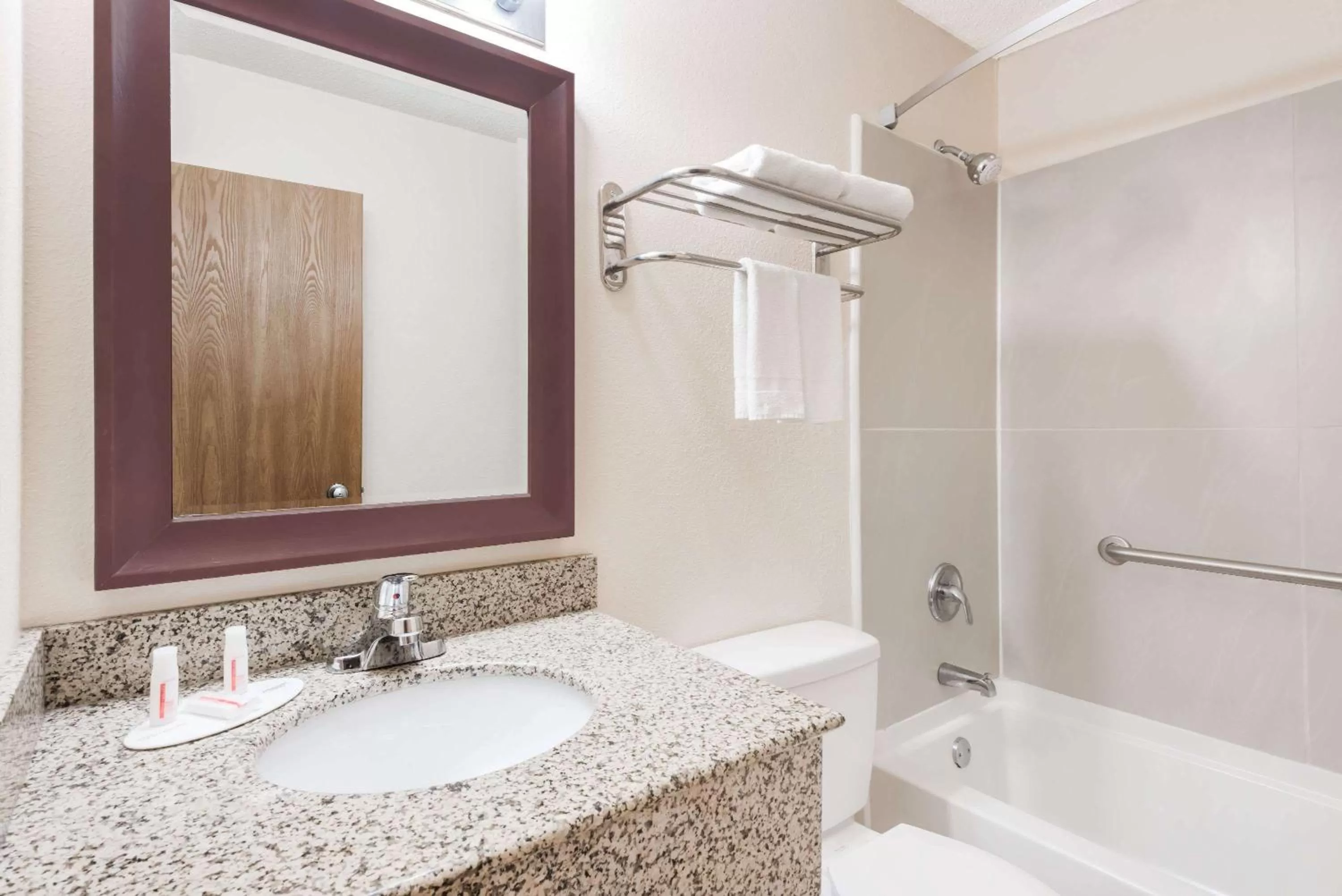 Bathroom in Super 8 by Wyndham La Vale/Cumberland Area