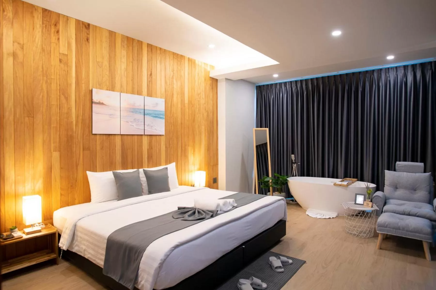 Bed in Ao Luek Panoramic Pool-SHA Plus