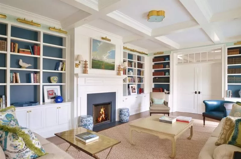 Library, Seating Area in The Quogue Club