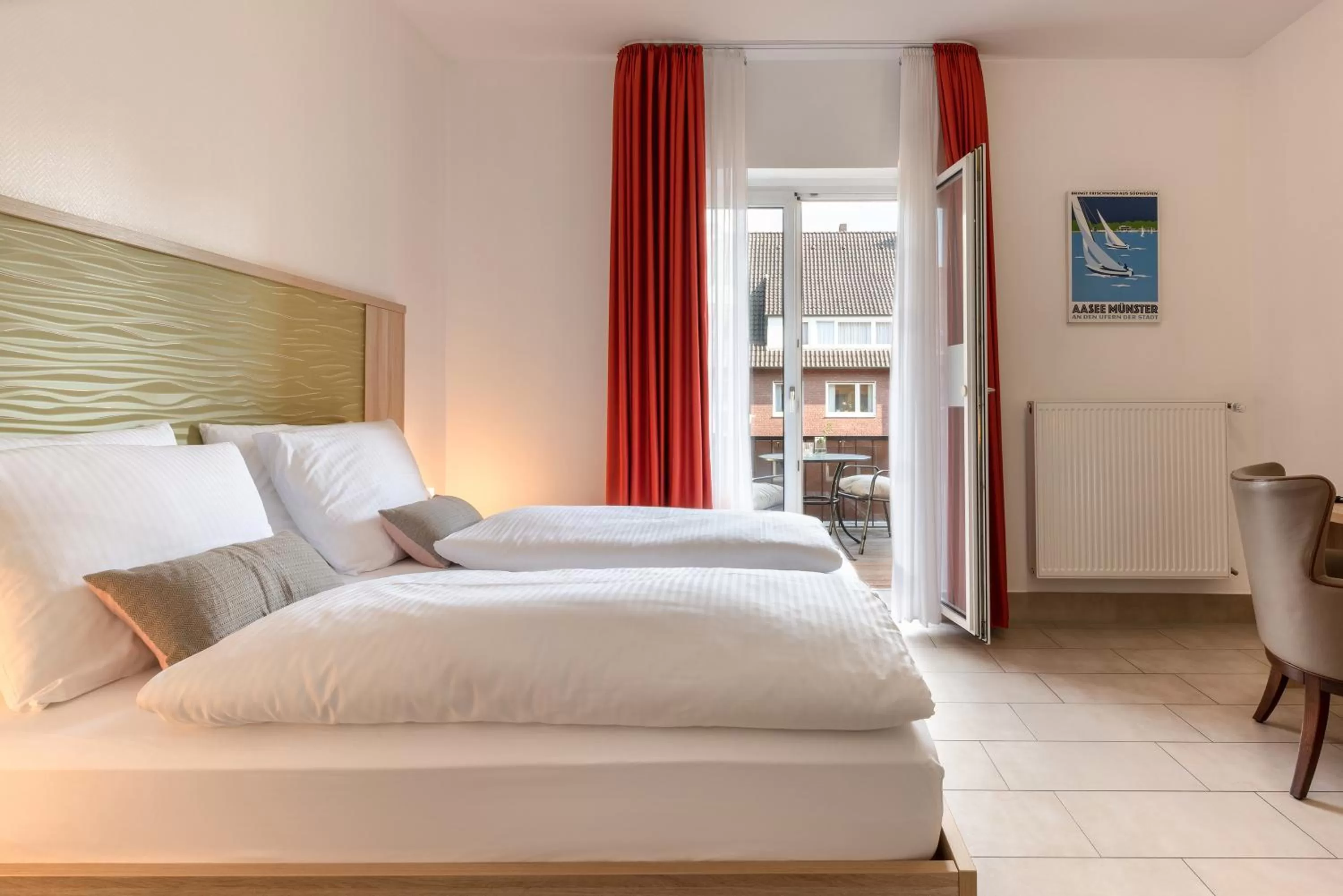 Patio, Bed in Hotel Europa