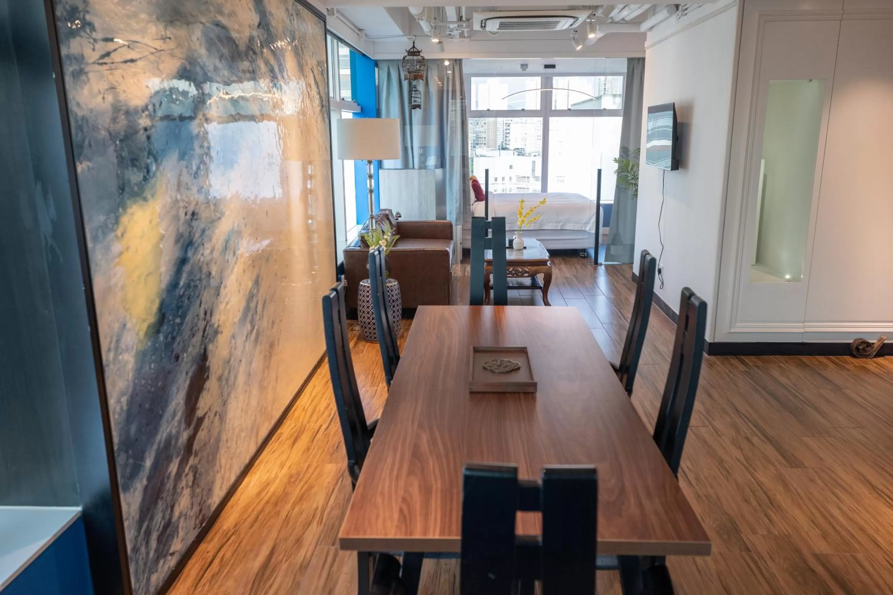 Living room in Tung Nam Lou Art Hotel