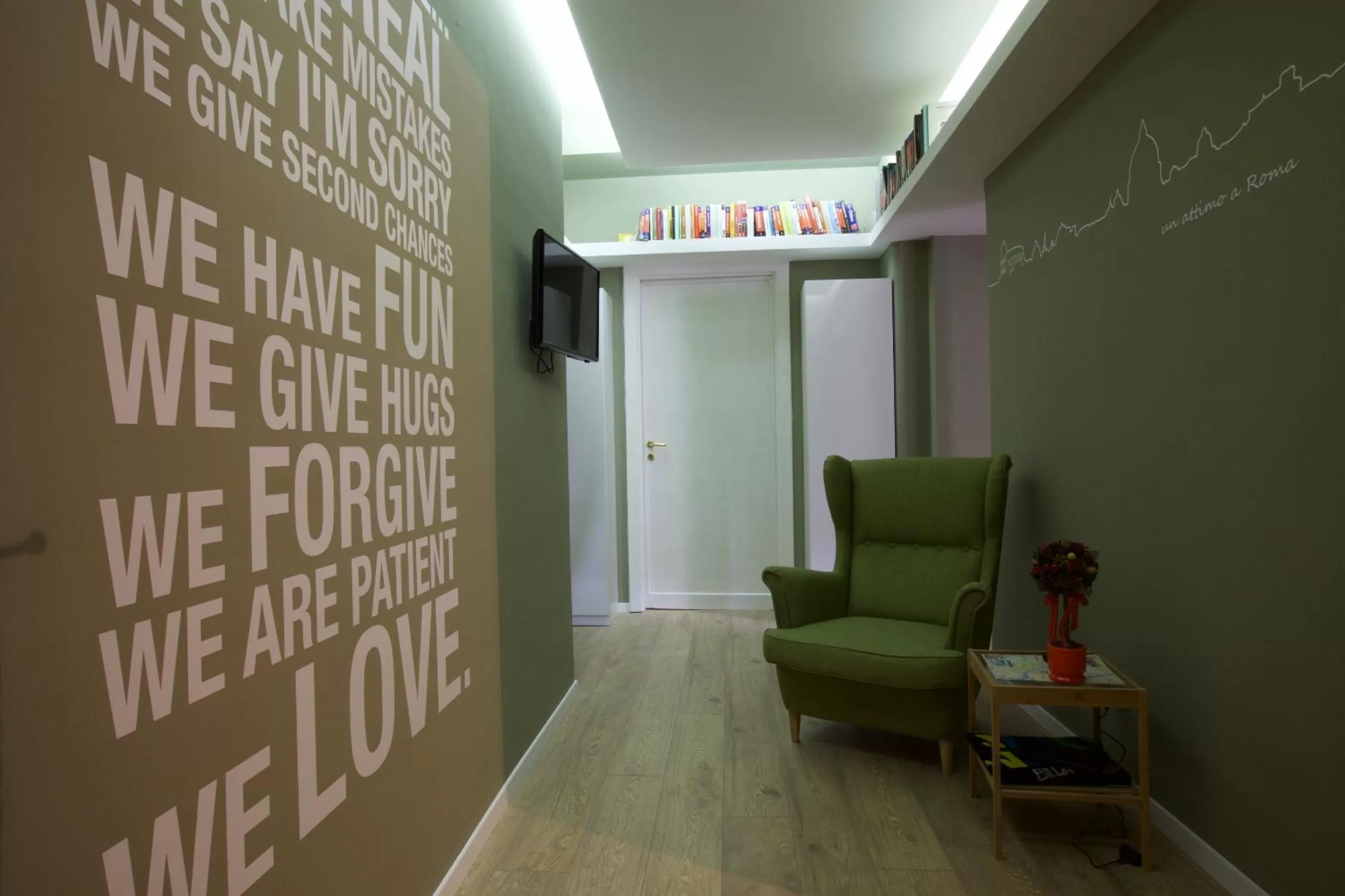 Lobby or reception in Un Attimo A Roma B&B