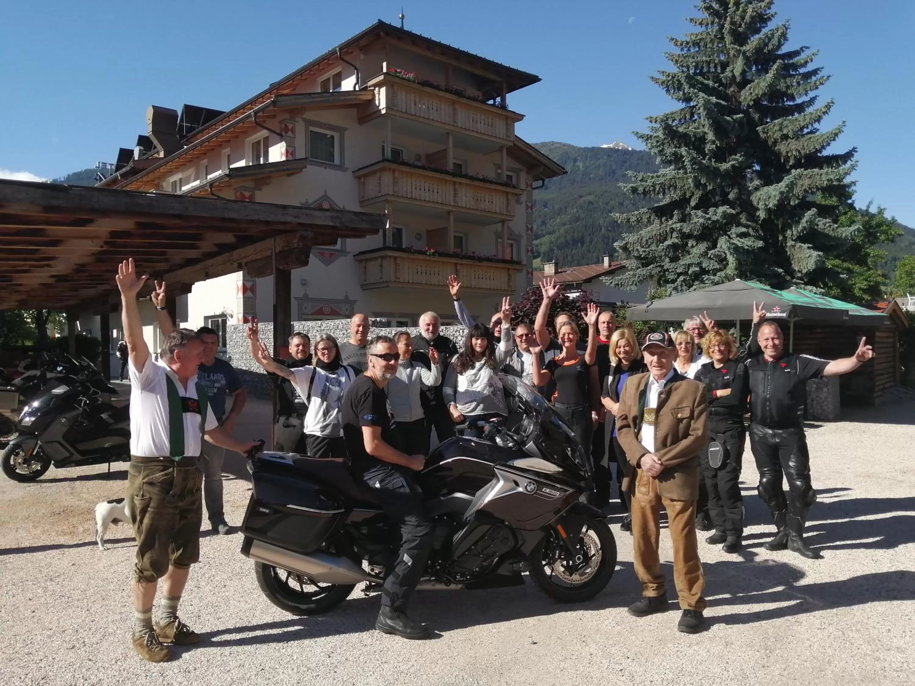 group of guests in Hotel Enzian