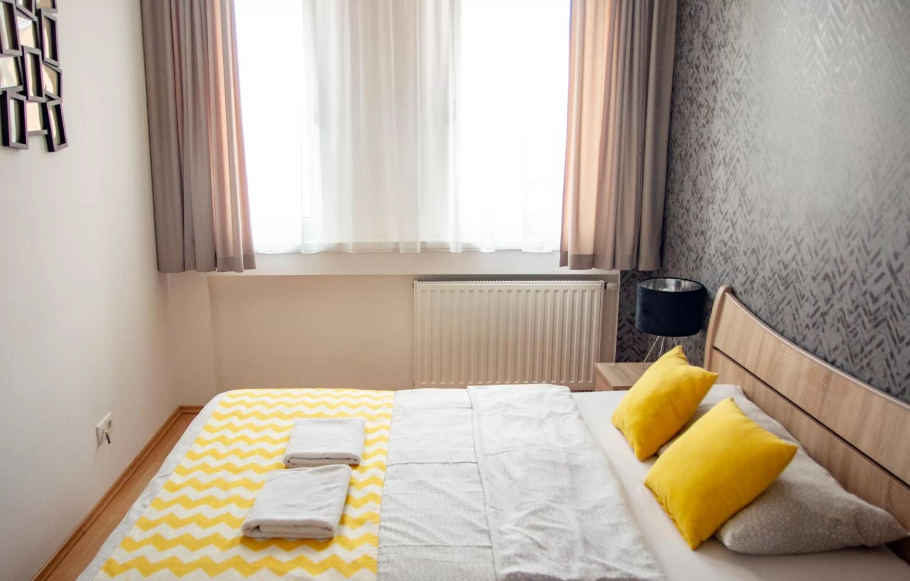 Bedroom in Keleti Aparthotel