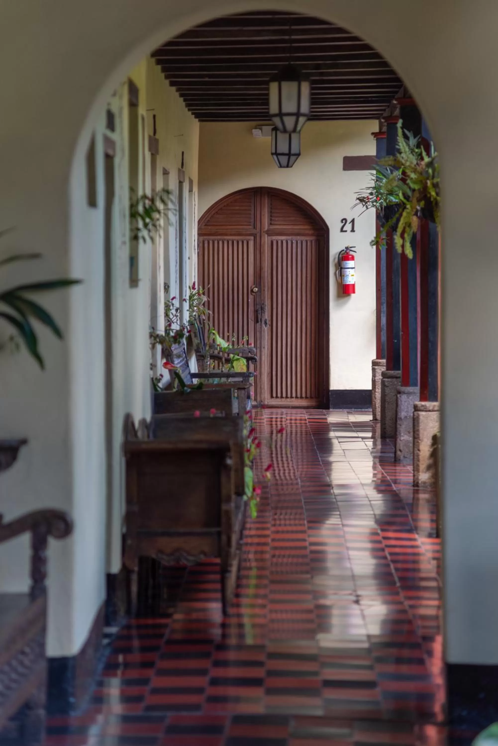 Property building in Hotel Museo Mayan Inn