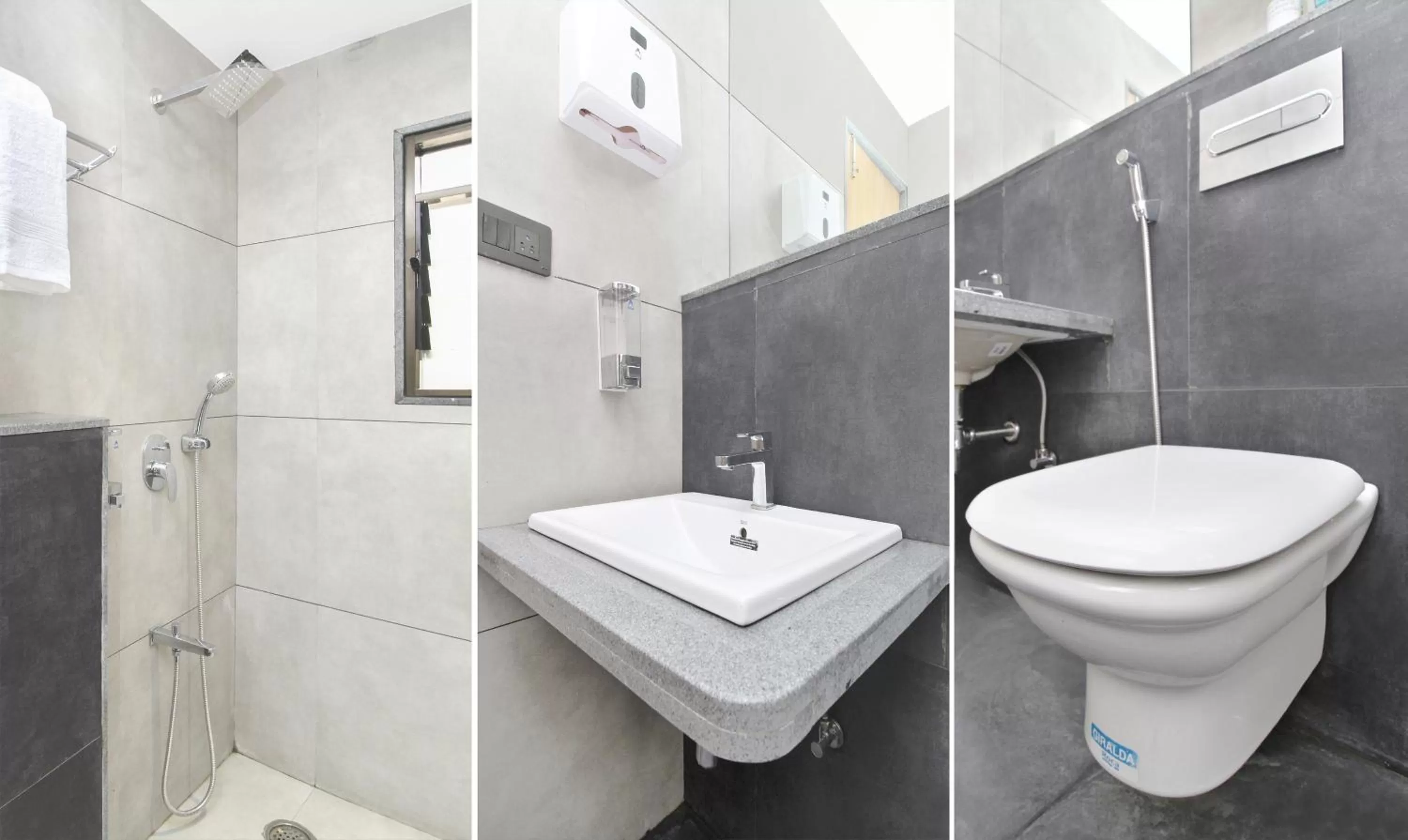 Toilet in Treebo City Inn, Satara