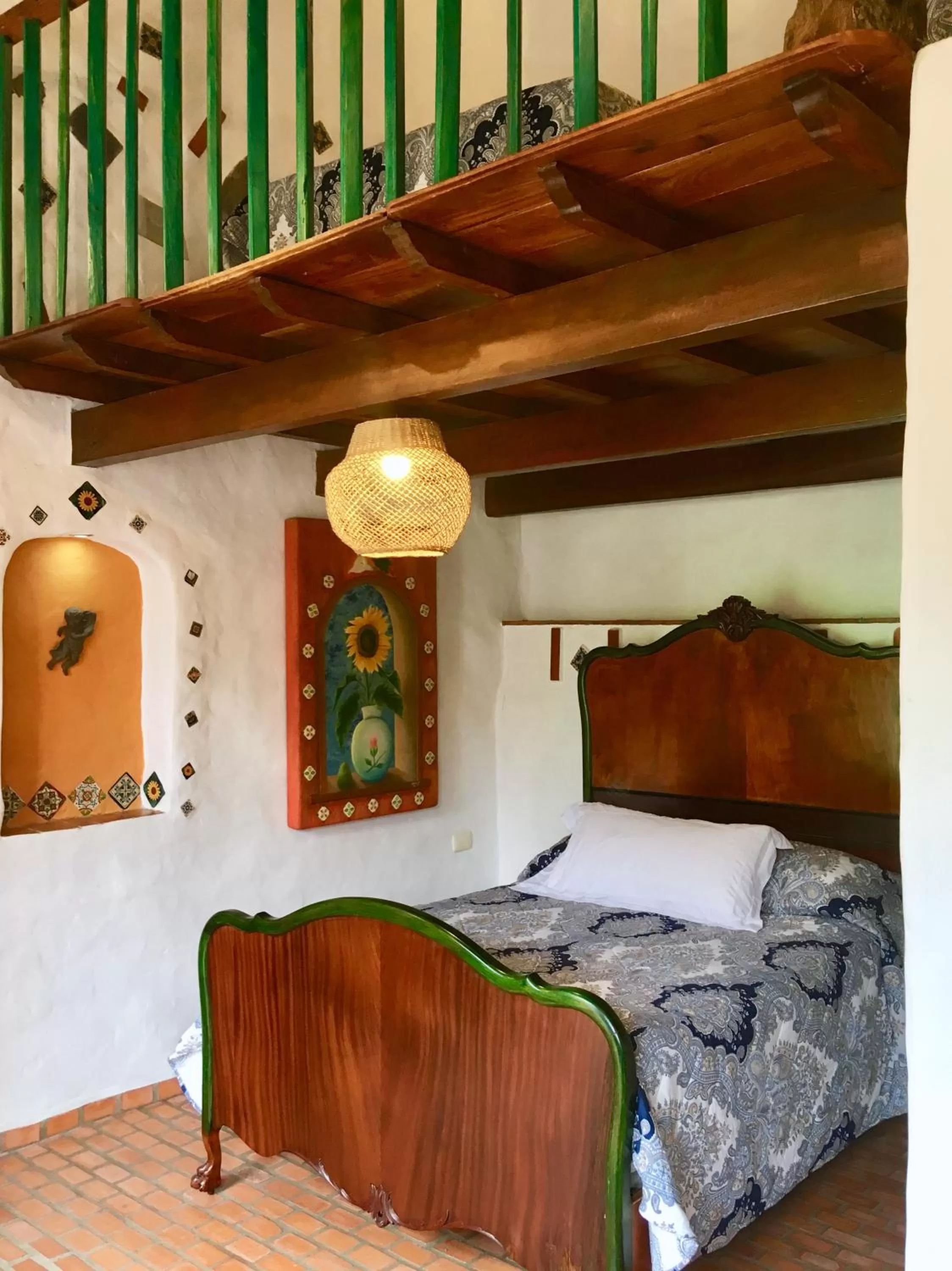 Bedroom, Bed in Casa Miguel Arcangel