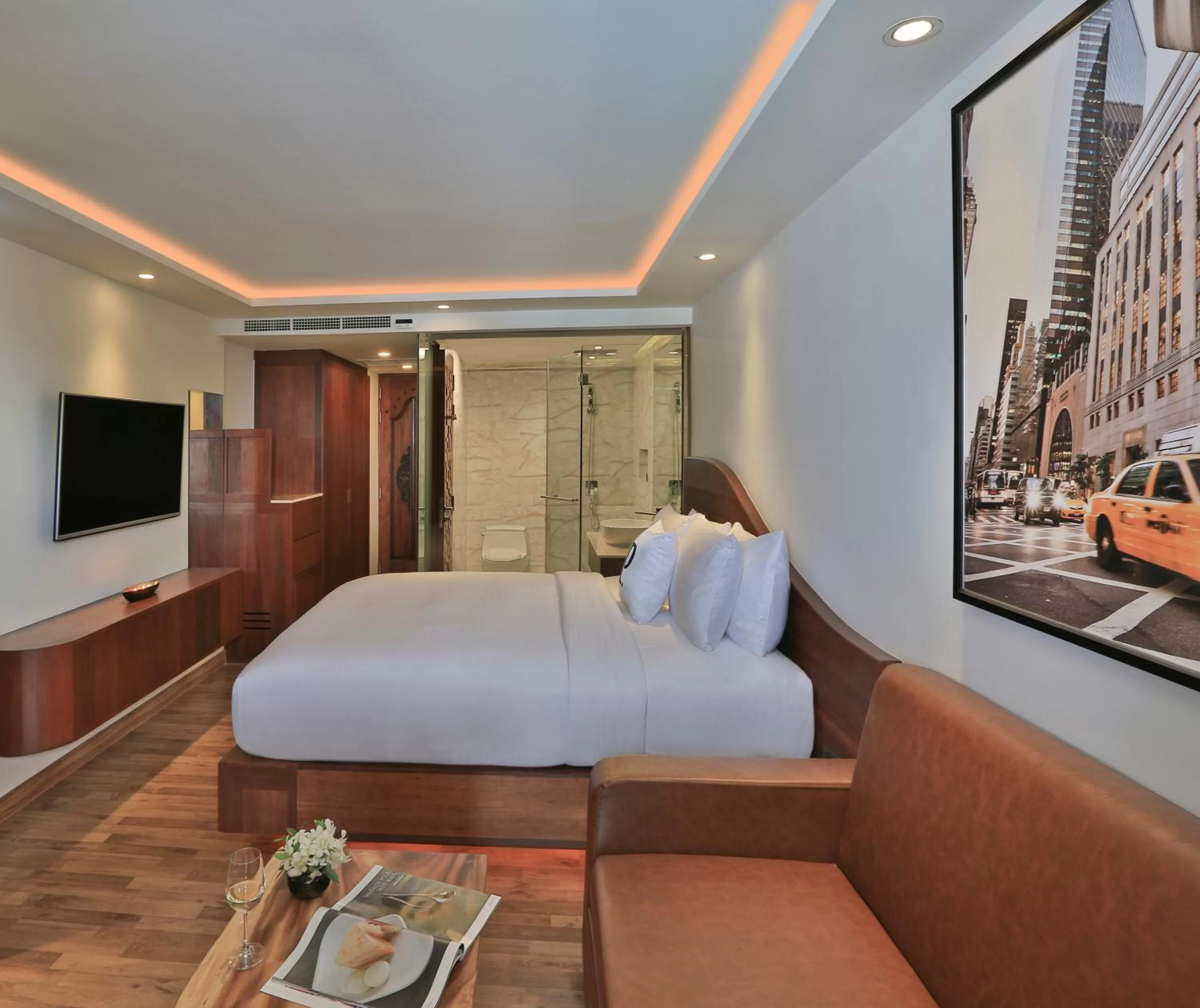 Bed in The Privilege Hotel Ezra Beach Club