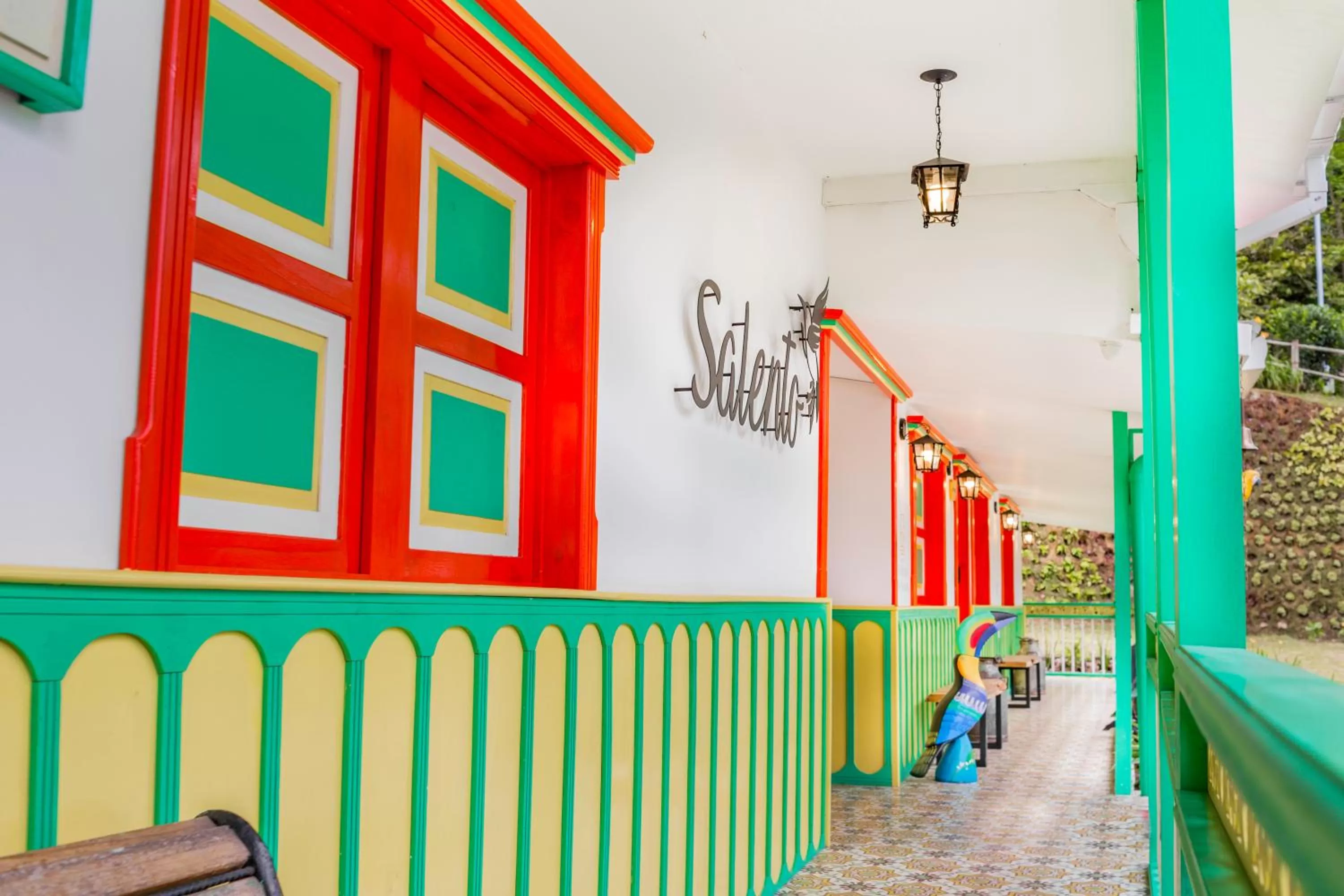 Balcony/Terrace in Hotel Mirador de Boquia Salento